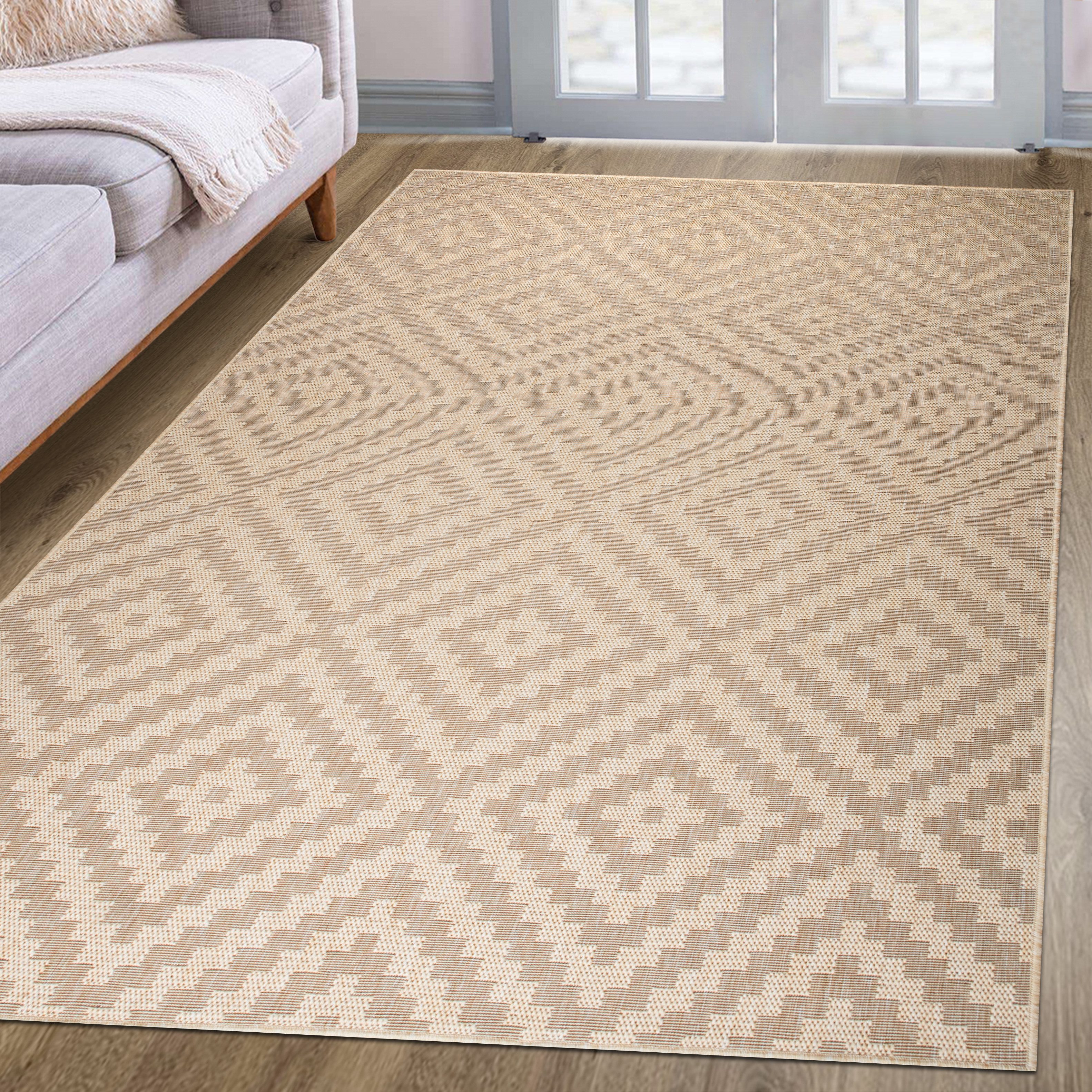 my home Vloerkleed Cordoba is ook als loper verkrijgbaar Geschikt voor binnen en buiten, sisal-look, weerbestendig & uv-bestendig, boho