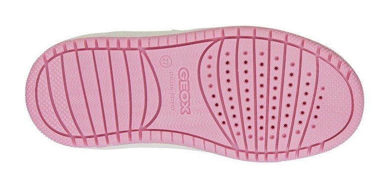 Geox Sneakers J WASHIBA GIRL B met geox speciale membraan, vrijetijdsschoen, lage schoen, veterschoen
