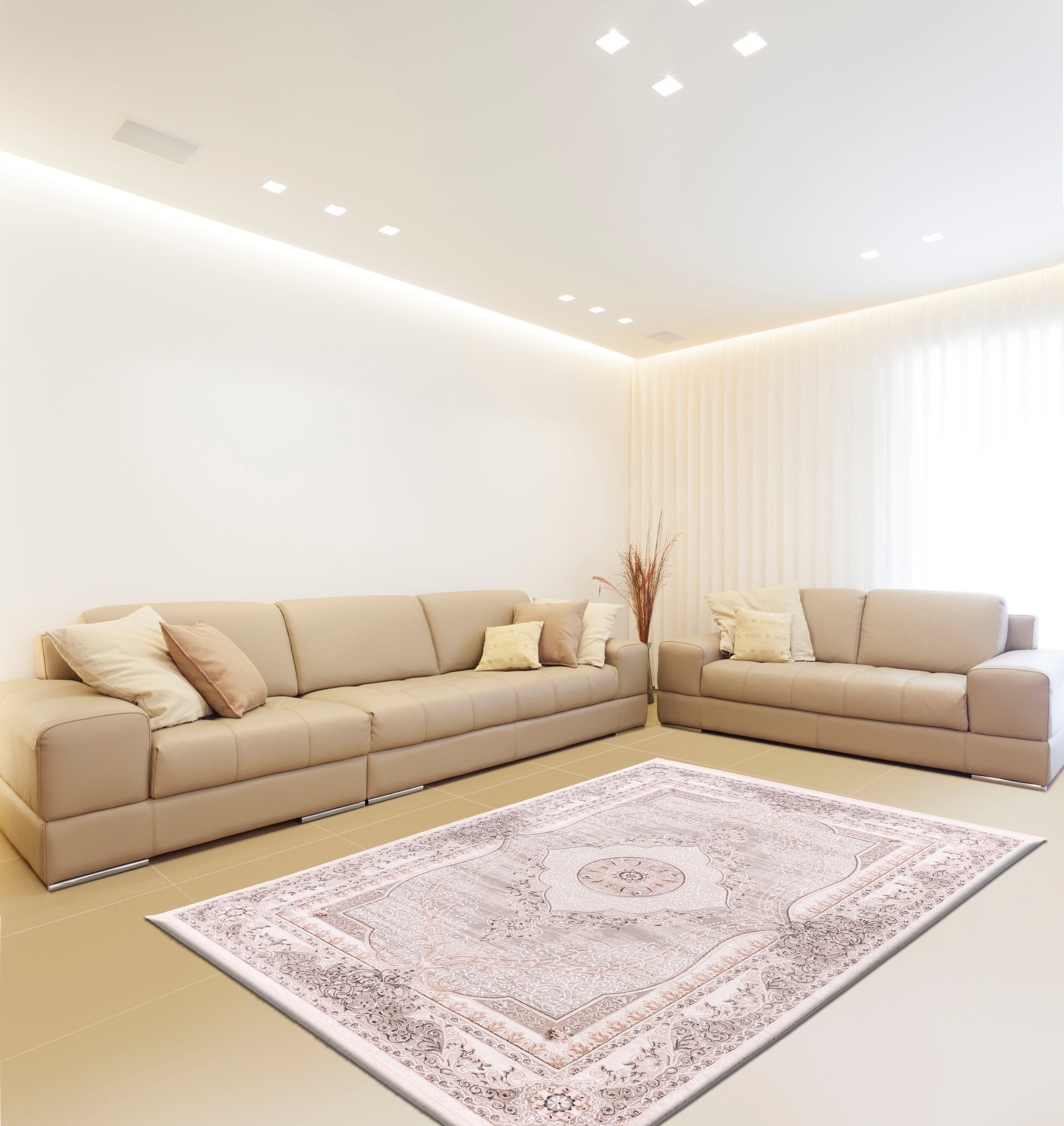 calo-deluxe Vloerkleed Miran 825 Vintage-design, met franje, woonkamer