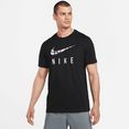 nike runningshirt dri-fit run division running t- shirt zwart