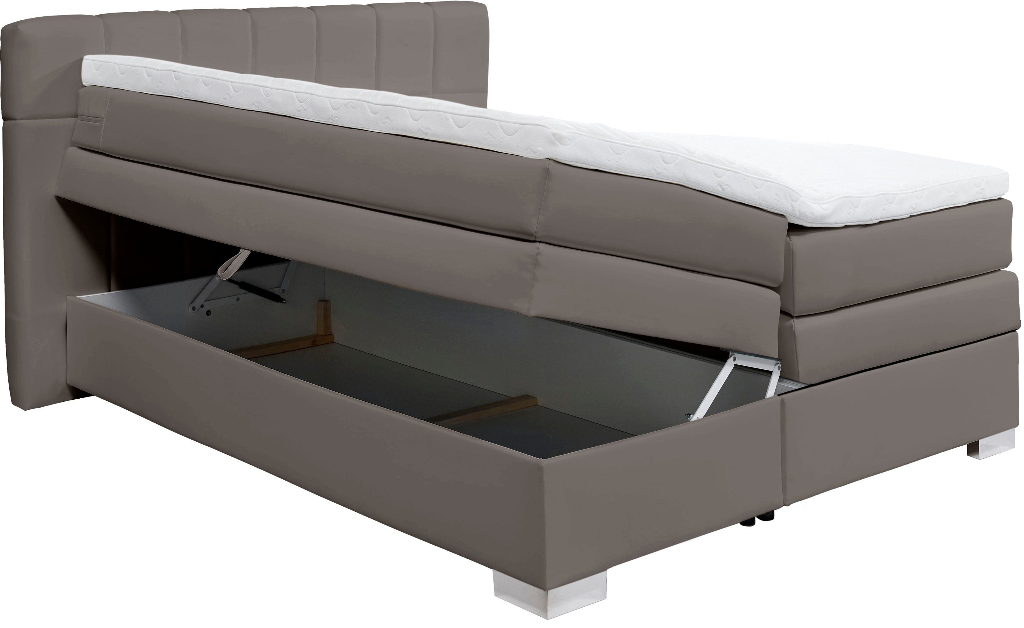 INOSIGN Boxspring Airdrie inclusief bedkist en topper