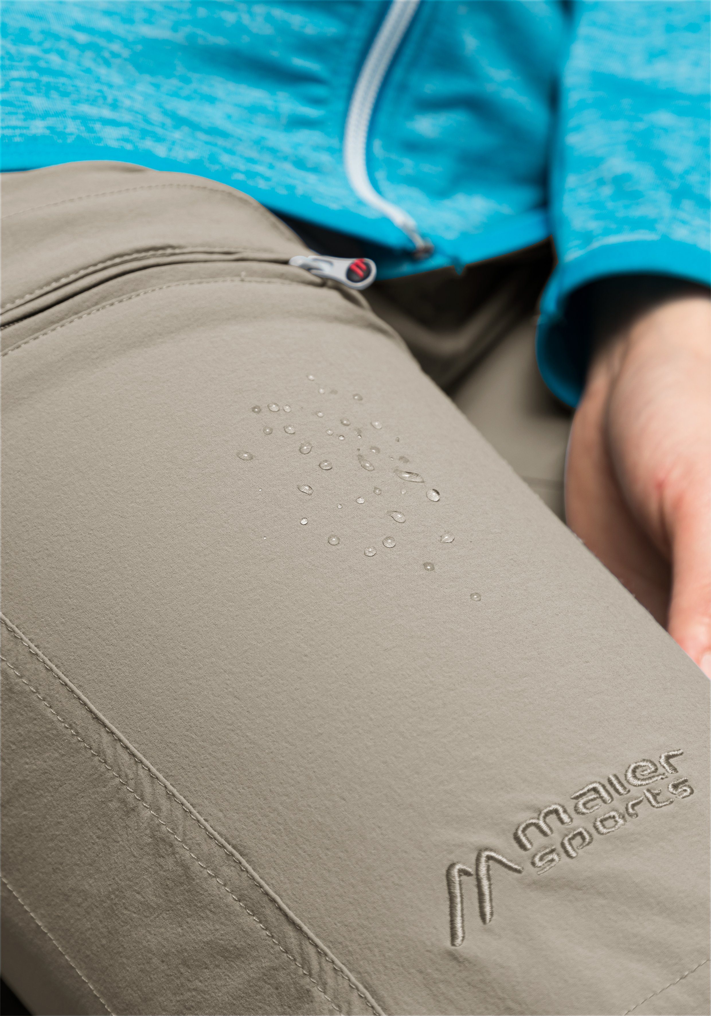 Maier Sports Functionele broek Lulaka Dames wandelbroek, ventilerende outdoorbroek met oprolfunctie