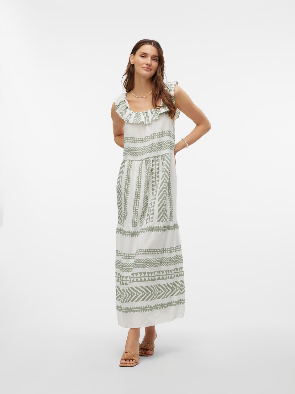 Vero Moda Maxi-jurk VMDICTHE SL ANKLE DRESS WVN GA