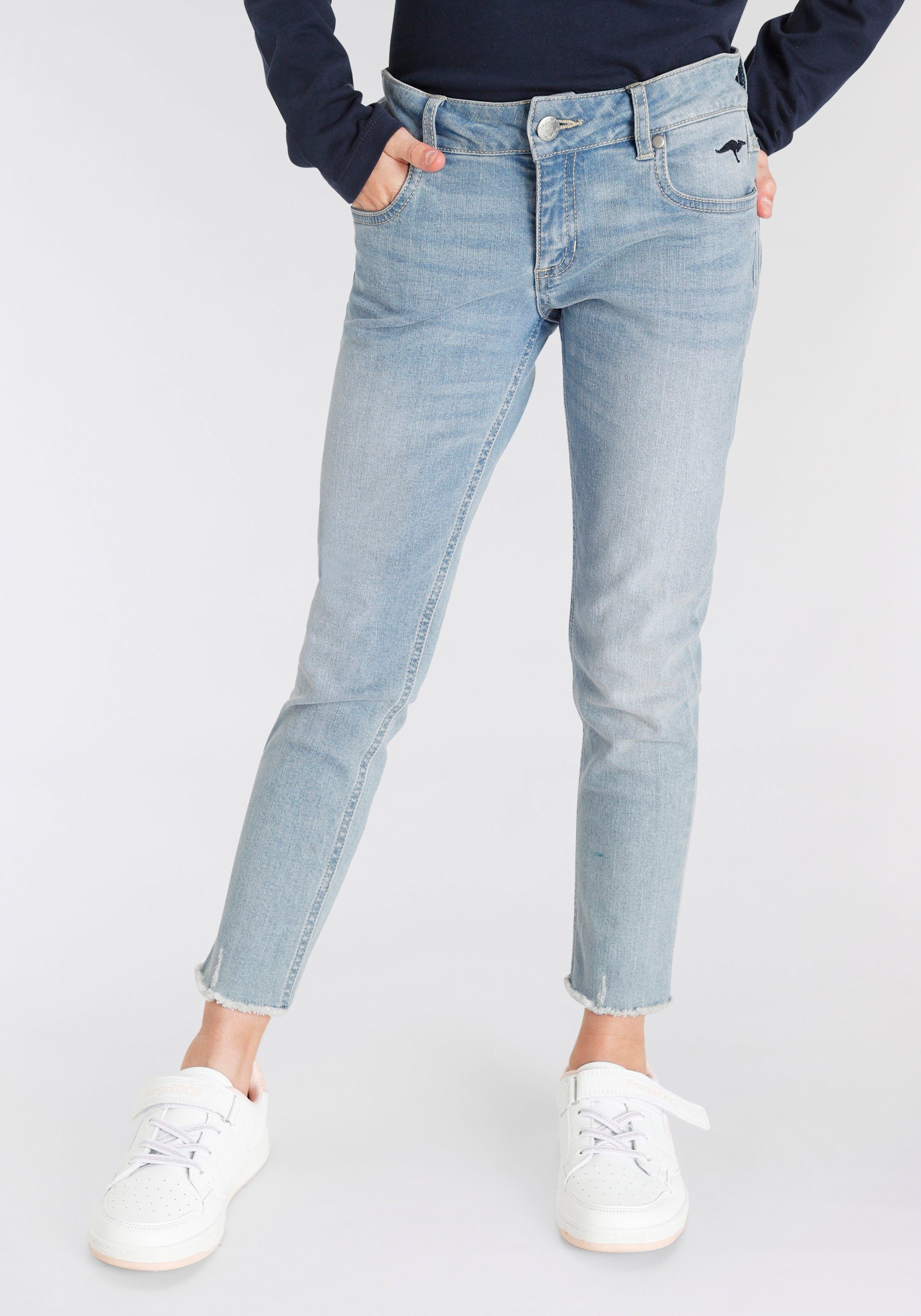 KangaROOS 7-8 jeans met geknipte zoomrand