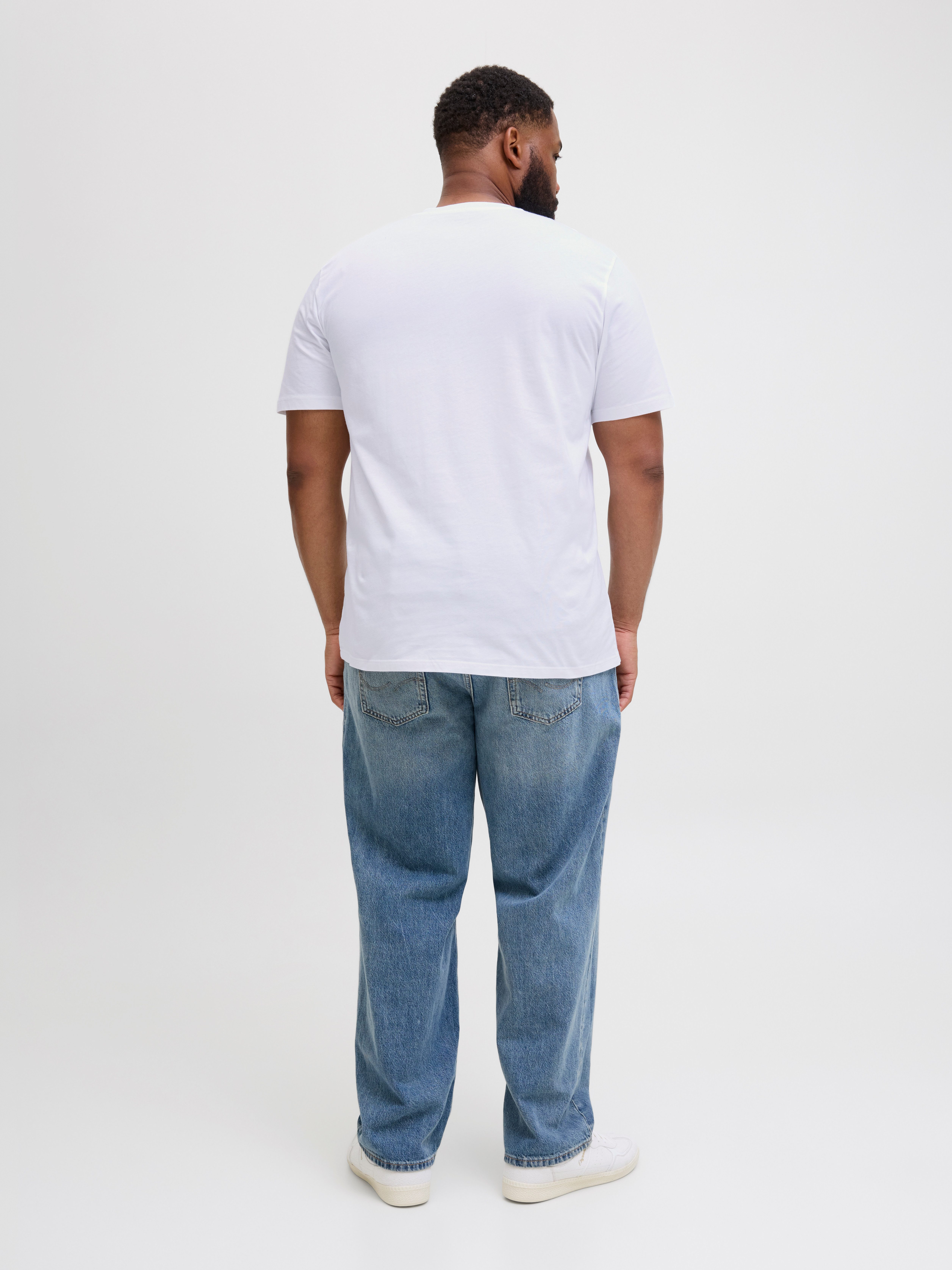 Jack & Jones PlusSize Shirt met print JORCANGGU TEE SS CREW NECK FST PLS