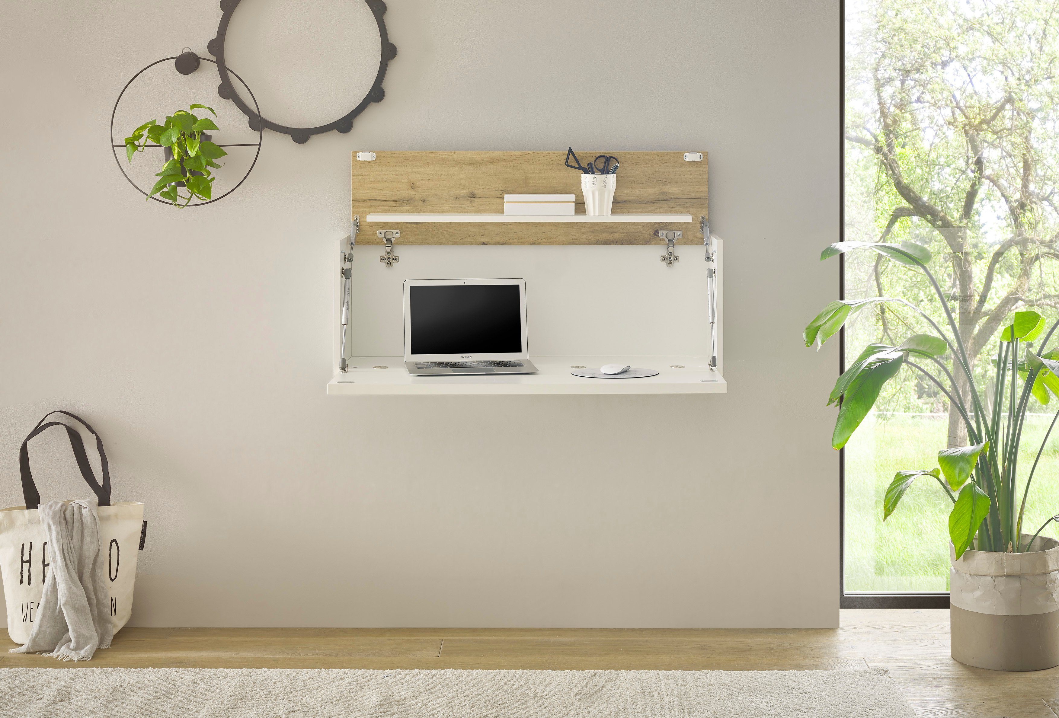 INOSIGN Wandsecretaire City/Giron tijdloos modern, gezellig thuiskantoor, breedte 100 cm