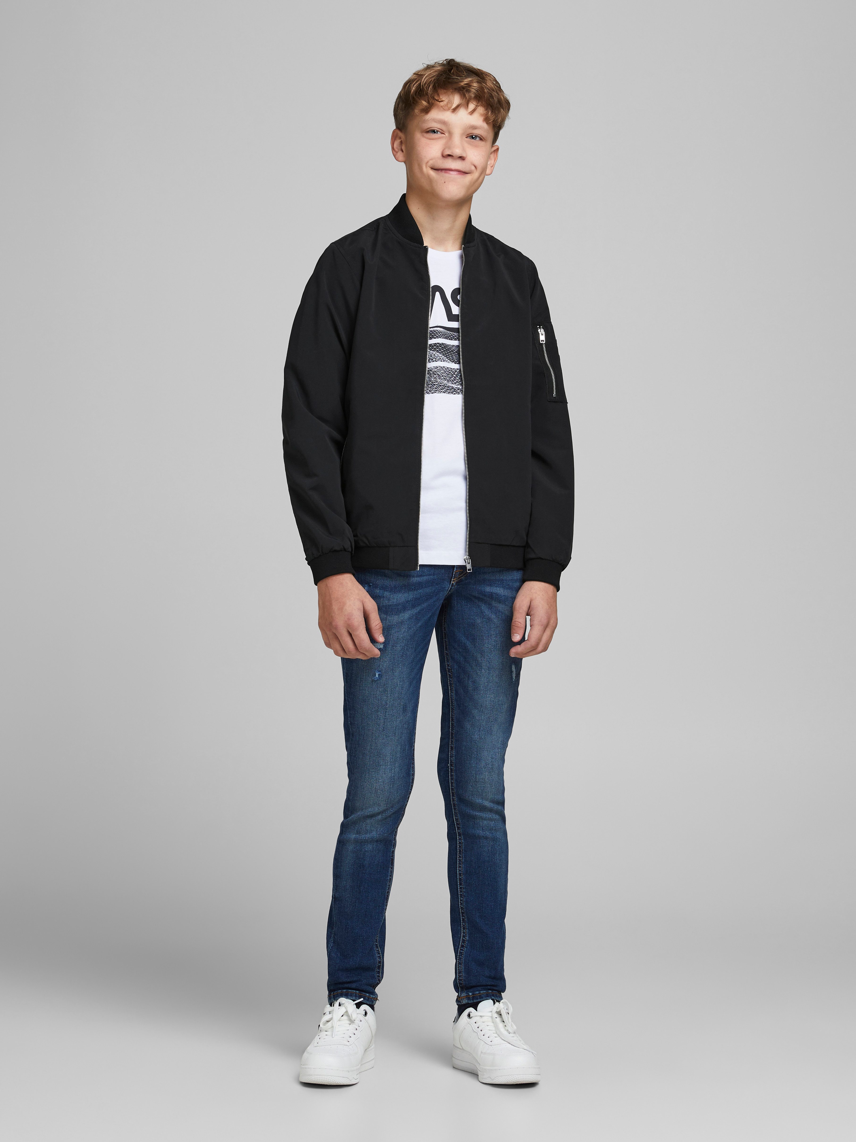 Jack & Jones Junior Bomberjack JJERUSH beschermt tegen wind, onderhoudsvriendelijk, licht