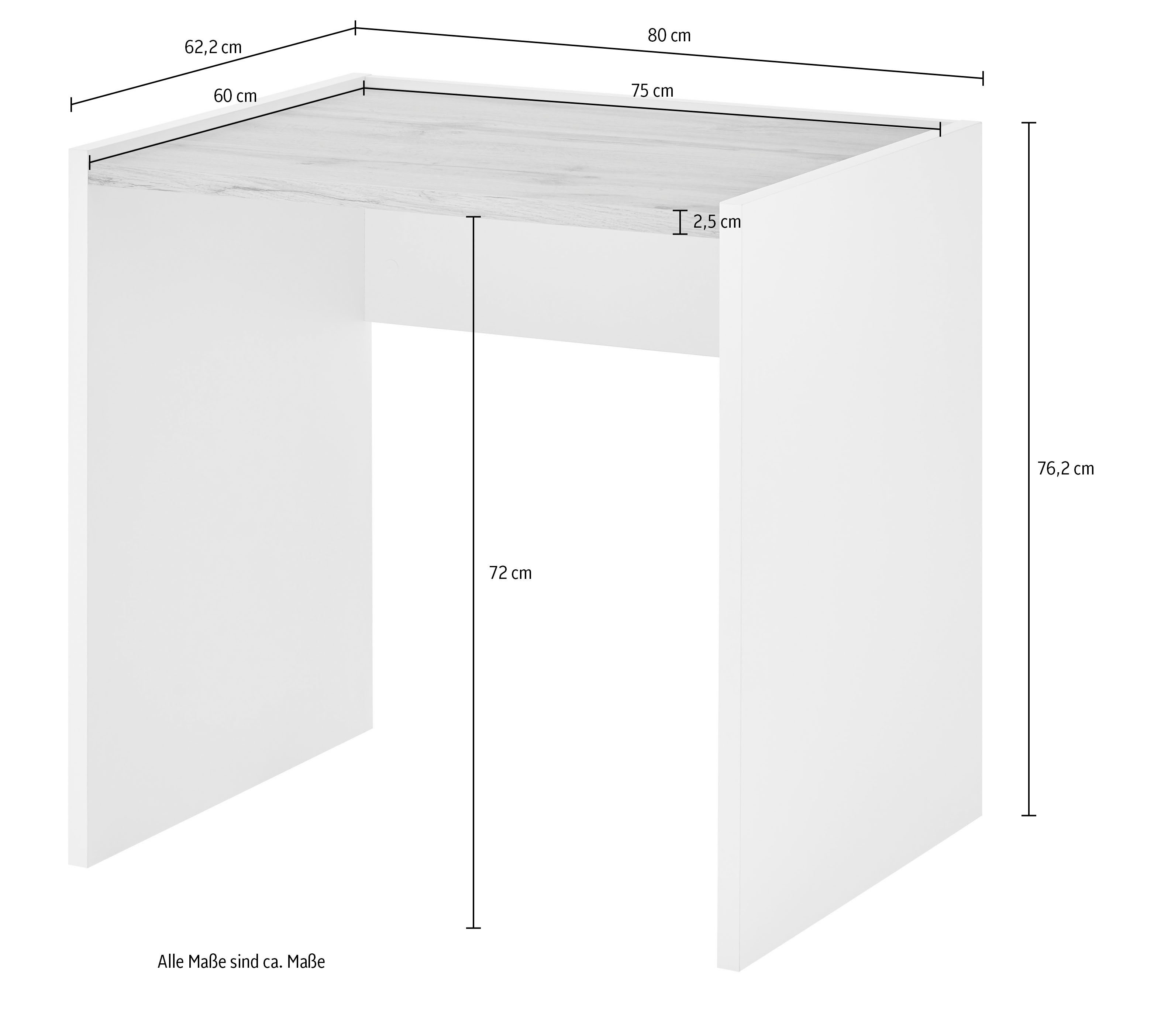 INOSIGN Bureau City/Giron moderne computertafel, gezellige thuiswerkplek, breedte 80 of 143 cm