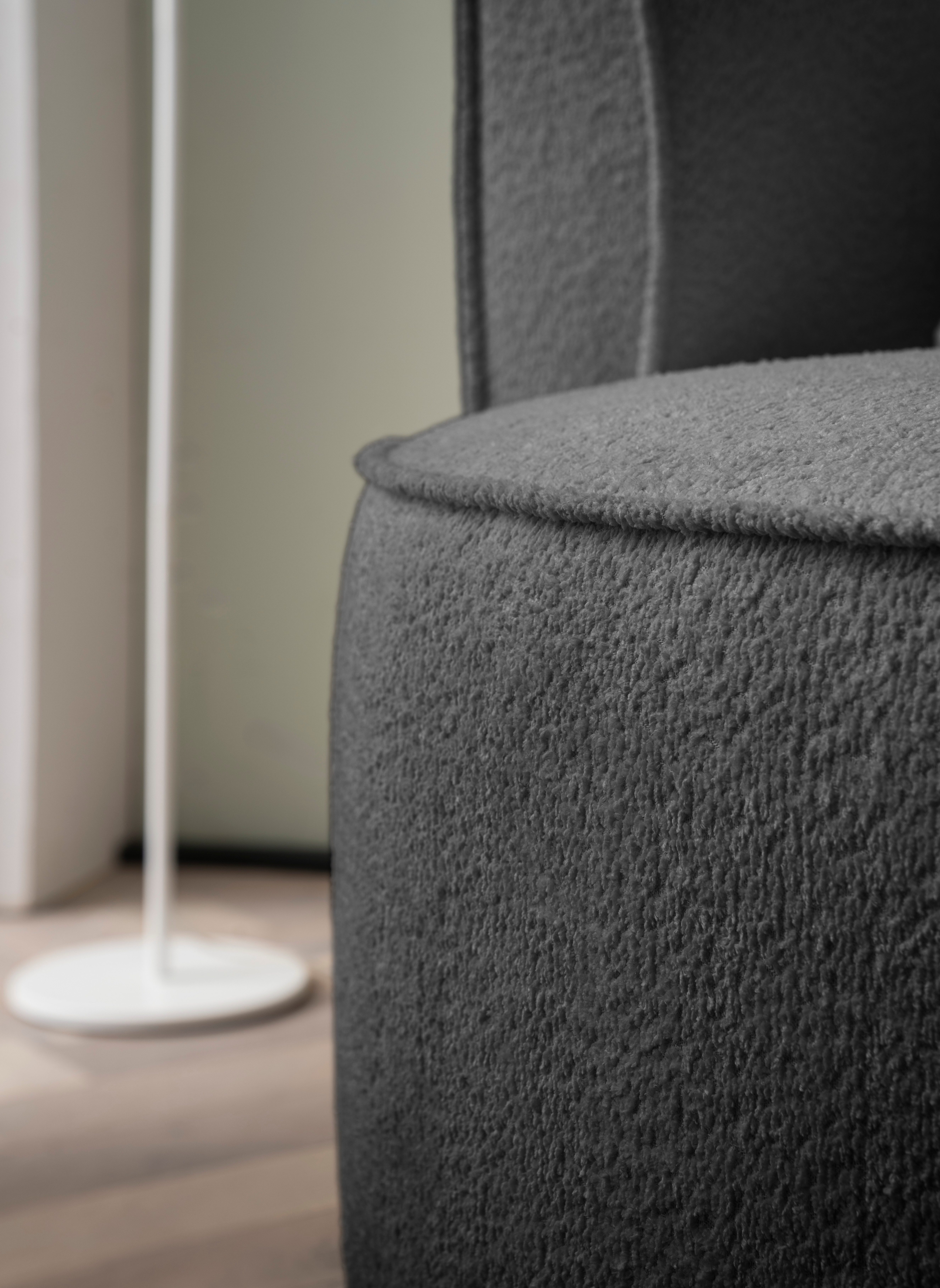 LeGer Home by Lena Gercke XXL-fauteuil Isalie, ronde stoel met voetensteun, leesstoel, loveseat, grote stoel (set)