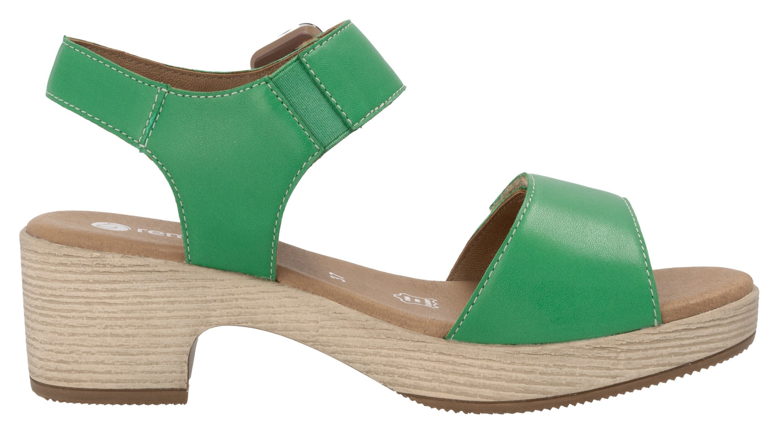 Remonte Sandaaltjes ELLE-Collection , blokhak, zomerschoen, sandaal met klittenbandsluitingen