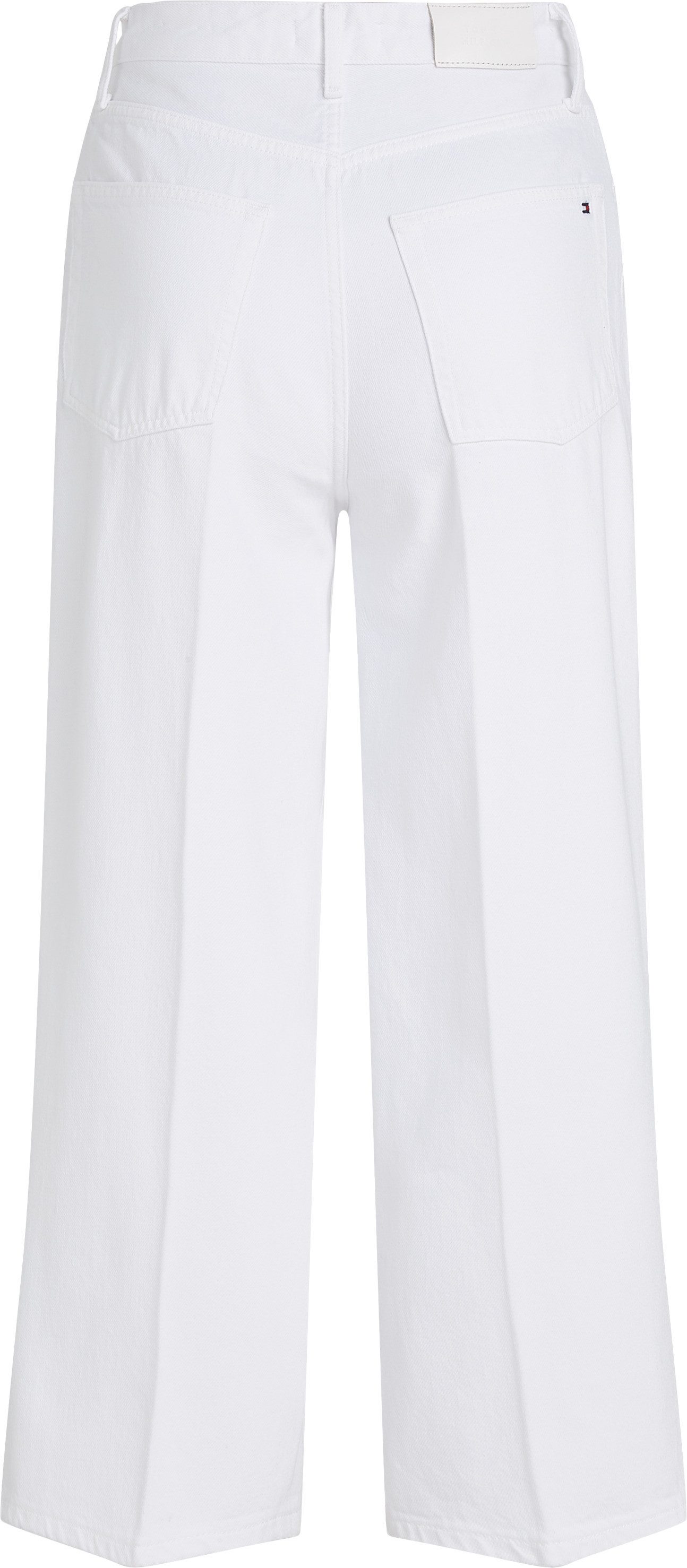 Tommy Hilfiger Wijde jeans WIDE LEG HW LOU met logo-badge, met nagels, met persplooien