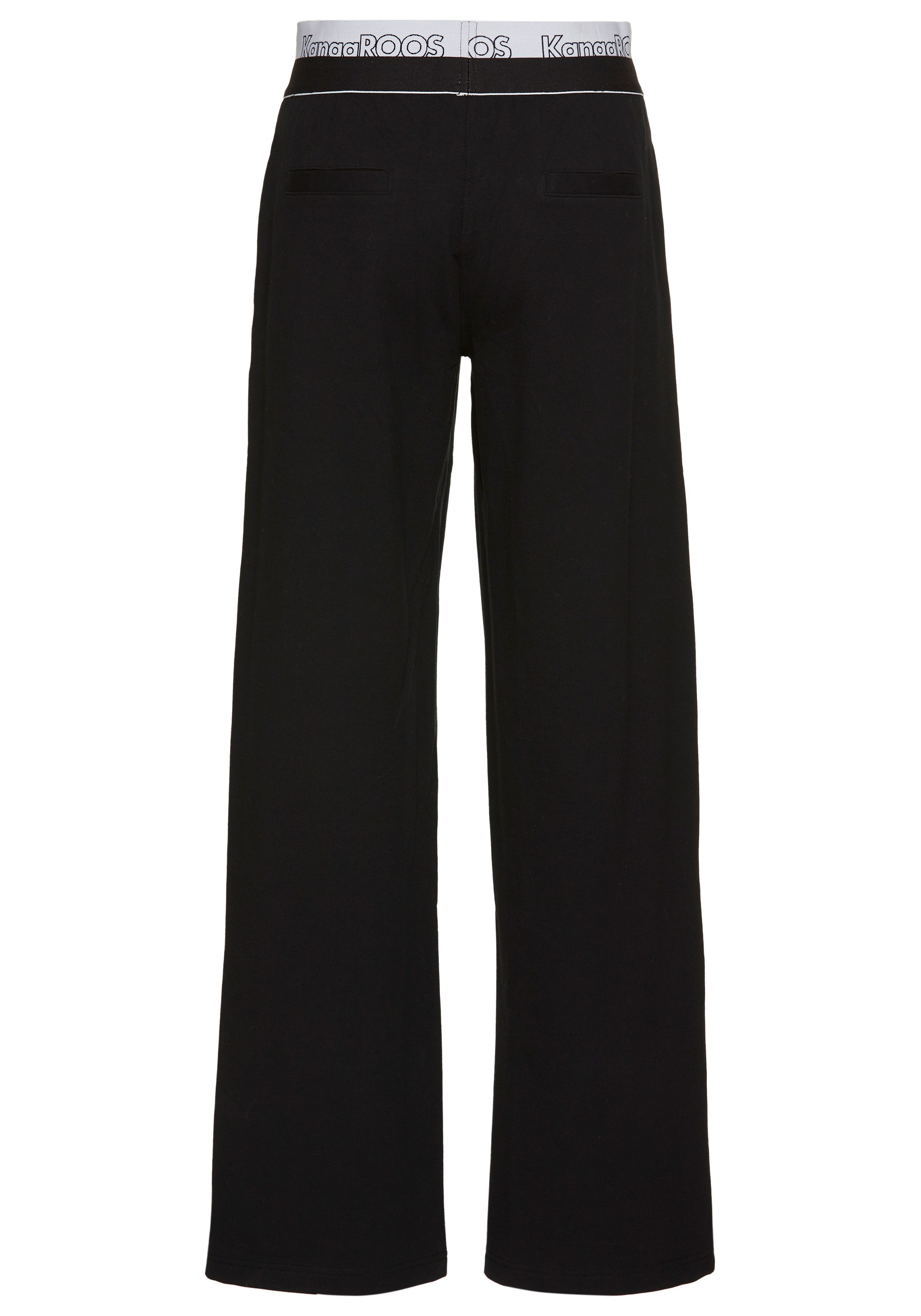 KangaROOS Jerseybroek Wide-leg met logo-taile