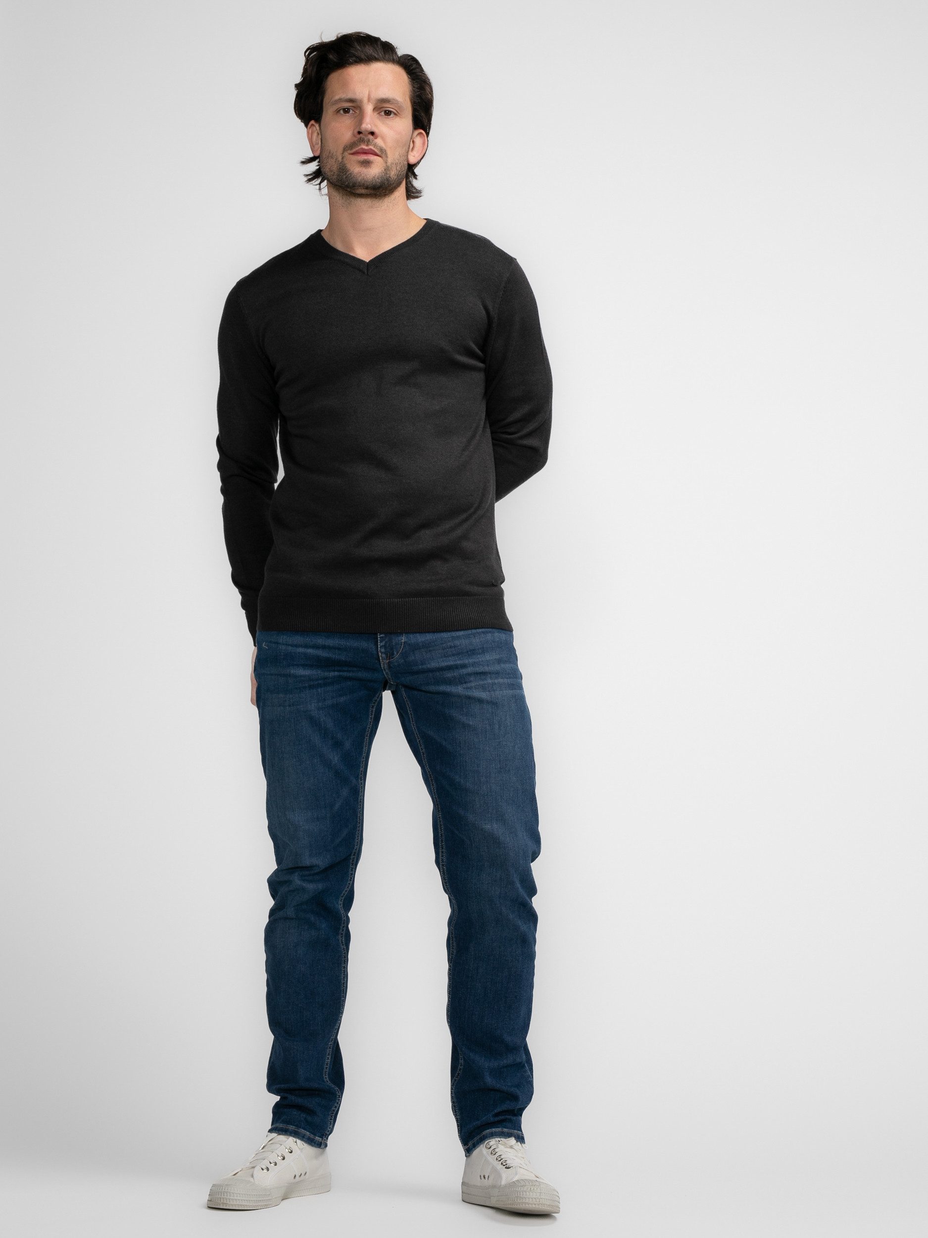 Petrol Industries Trui met V-hals Men Knitwear V-Neck Basic