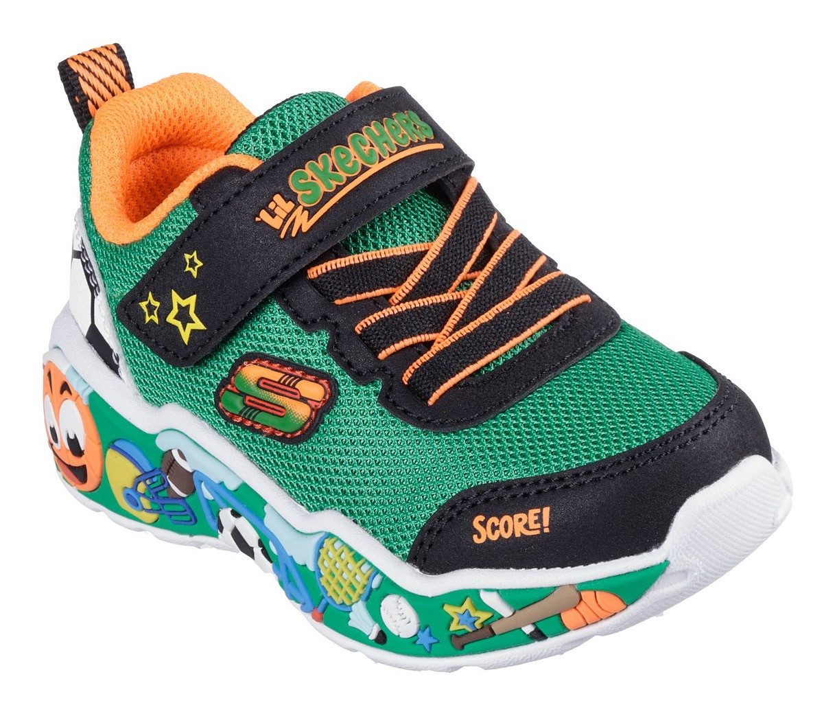 Skechers Babyschoentjes PLAY SCENE , sneaker, babyschoen met klittenbandsluiting, maat sjabloon te downloaden