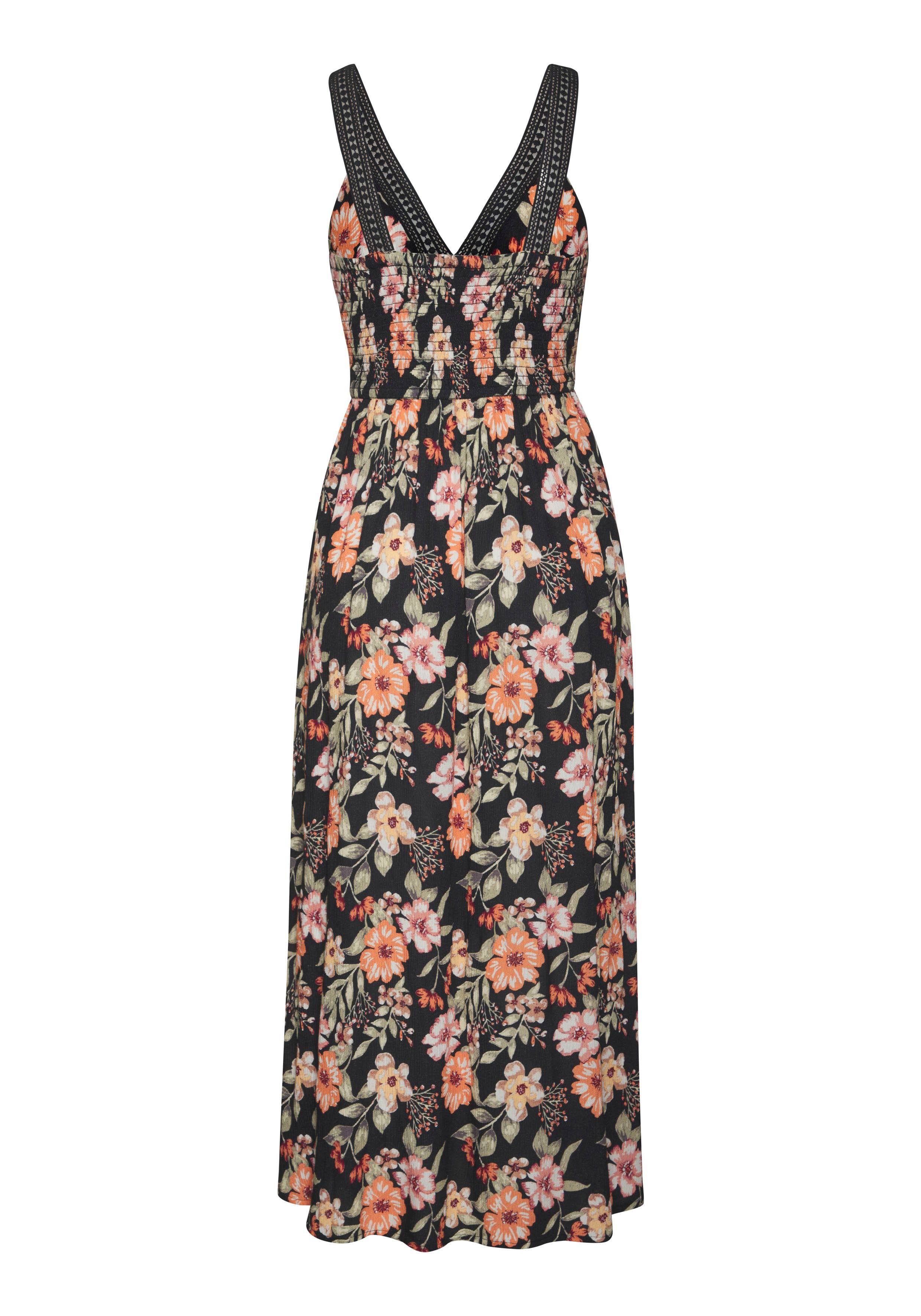 Buffalo Maxi-jurk met bloemenpatroon en kant