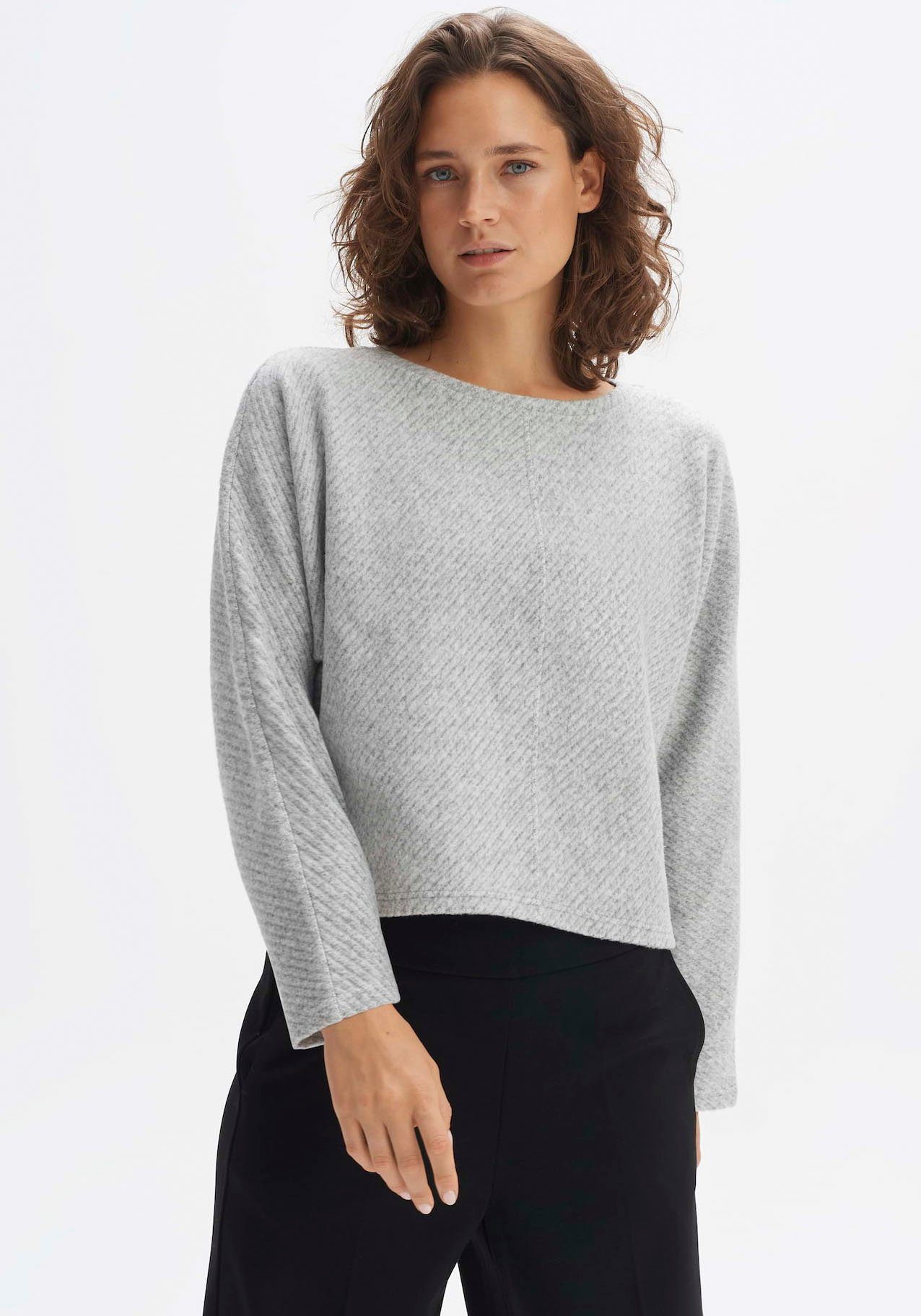 Opus Sweatshirt met boothals model 'Gifrozen'