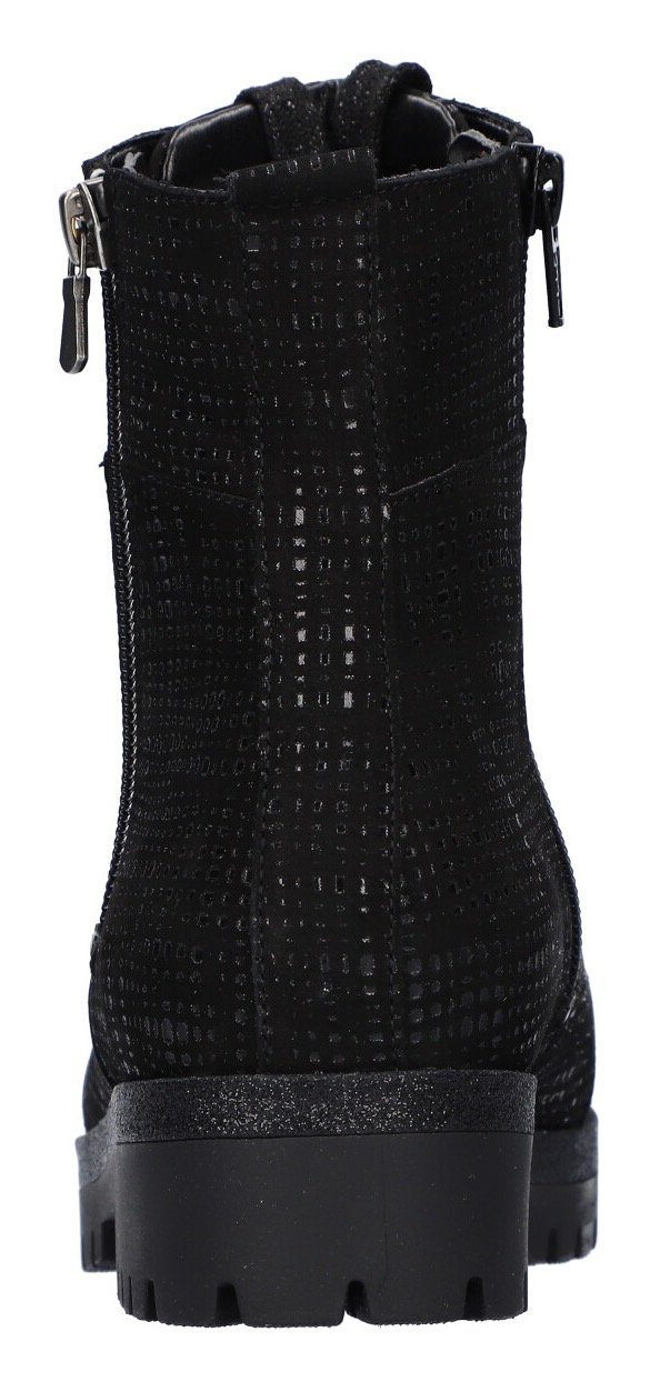 Waldläufer Veterlaarsjes Hanako lace-up boots, comfort boots, with two zippers, h-width