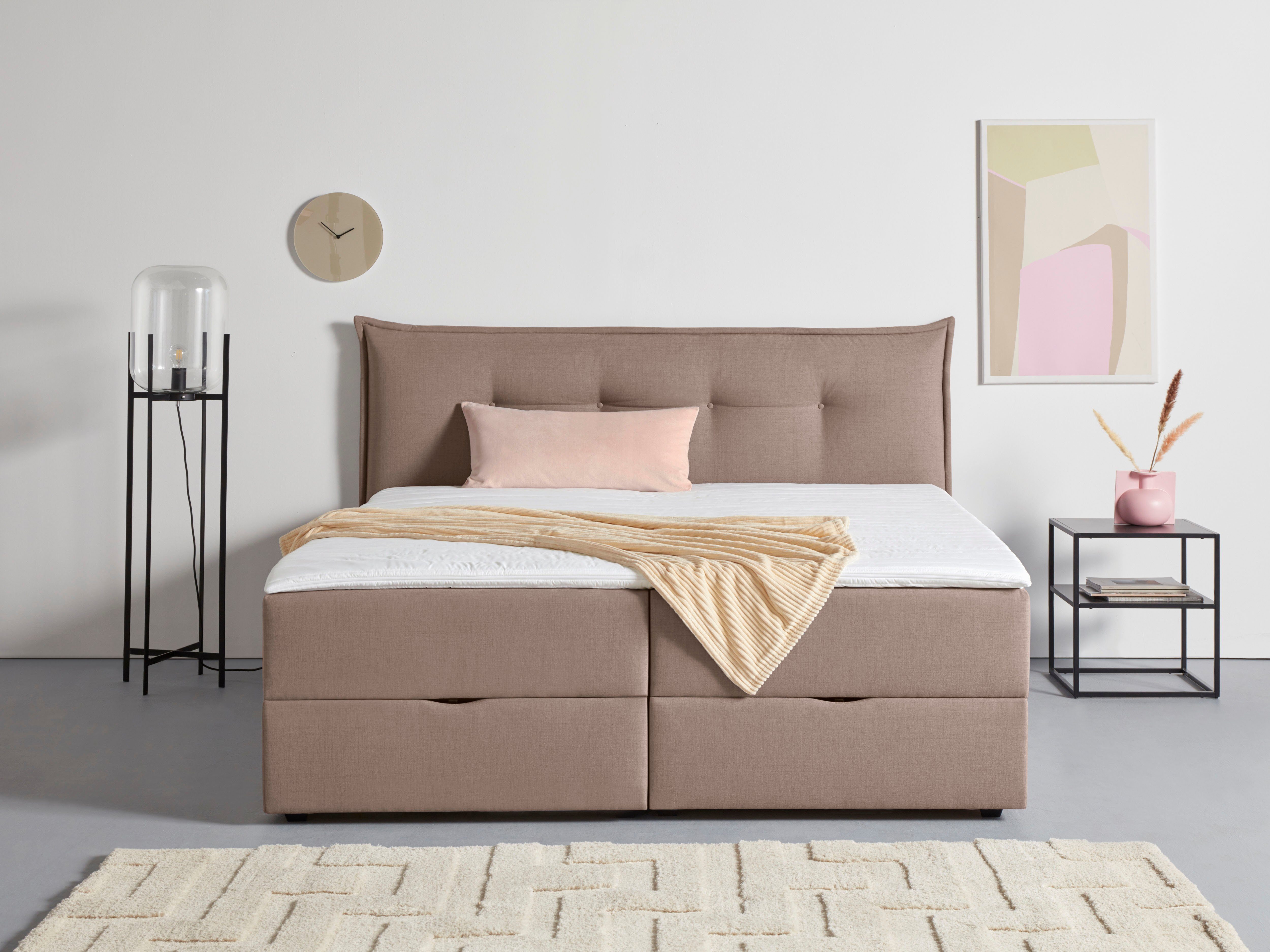 Andas Boxspring Lichtgewicht inclusief bedkist & topmatras, in 4 breedten en 2 hardheden