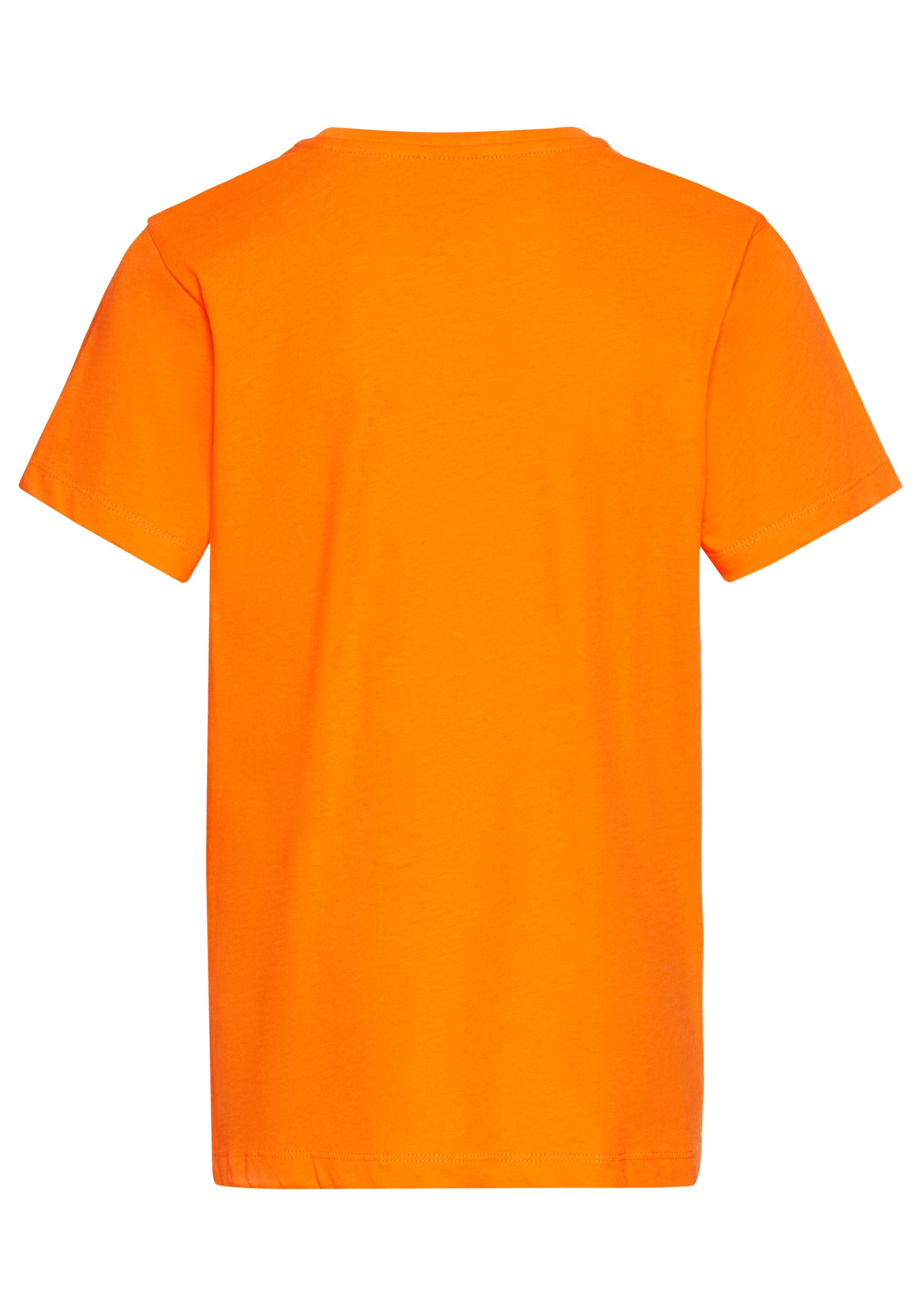 KIDSWORLD T-shirt Met spreuk: CHILL MAL Korte mouwen, basic stijl, met coole teksten, ronde hals