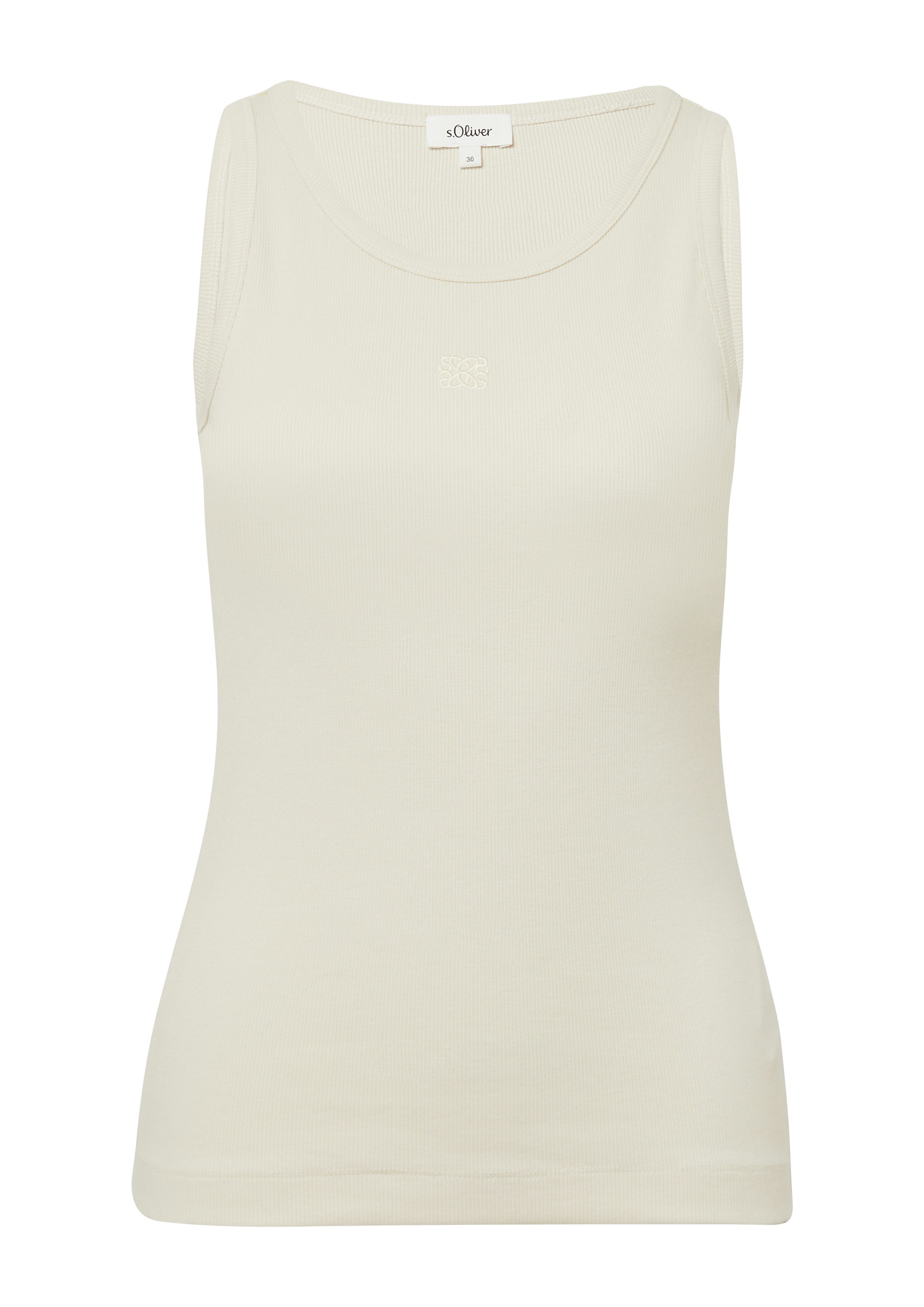 s.Oliver Tanktop met stretchaandeel