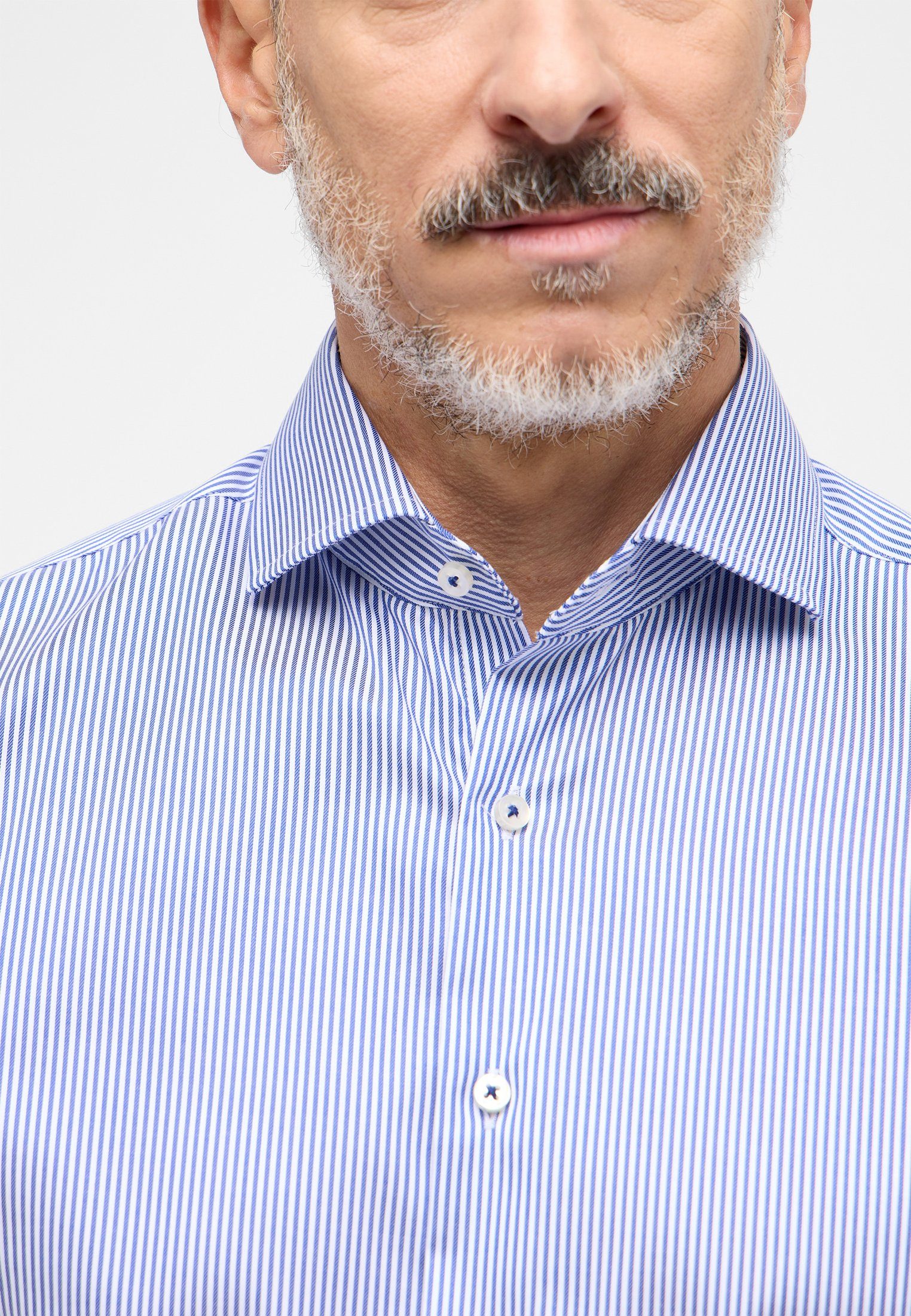 Eterna Overhemd met lange mouwen Slim fit NON IRON (strijkvrij)