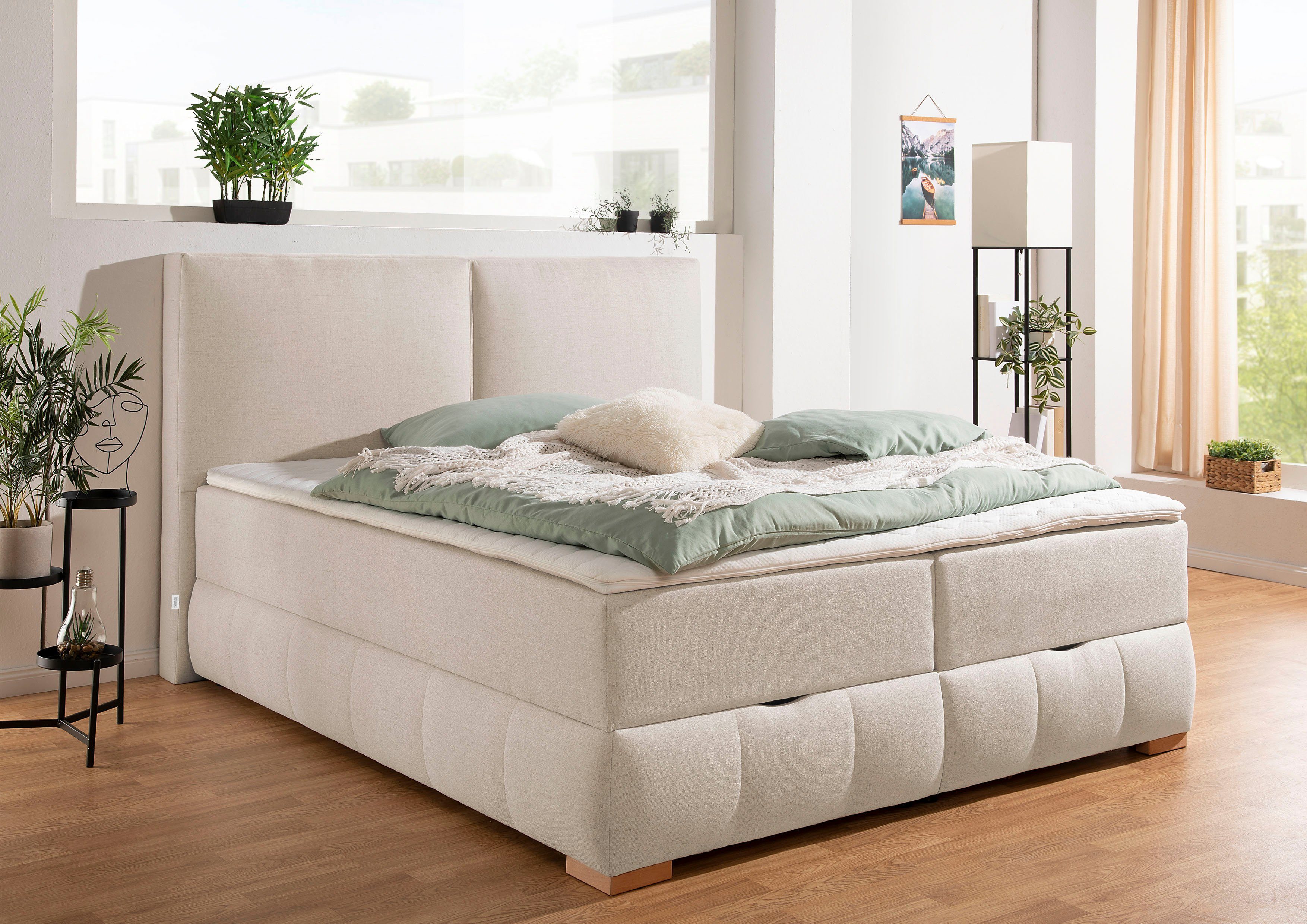 Guido Maria Kretschmer Home&Living Boxspring Wehma in h2, h3 & h4 verkrijgbaar, inclusief topper