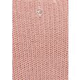 tamaris trui met ronde hals met knoopdetail roze