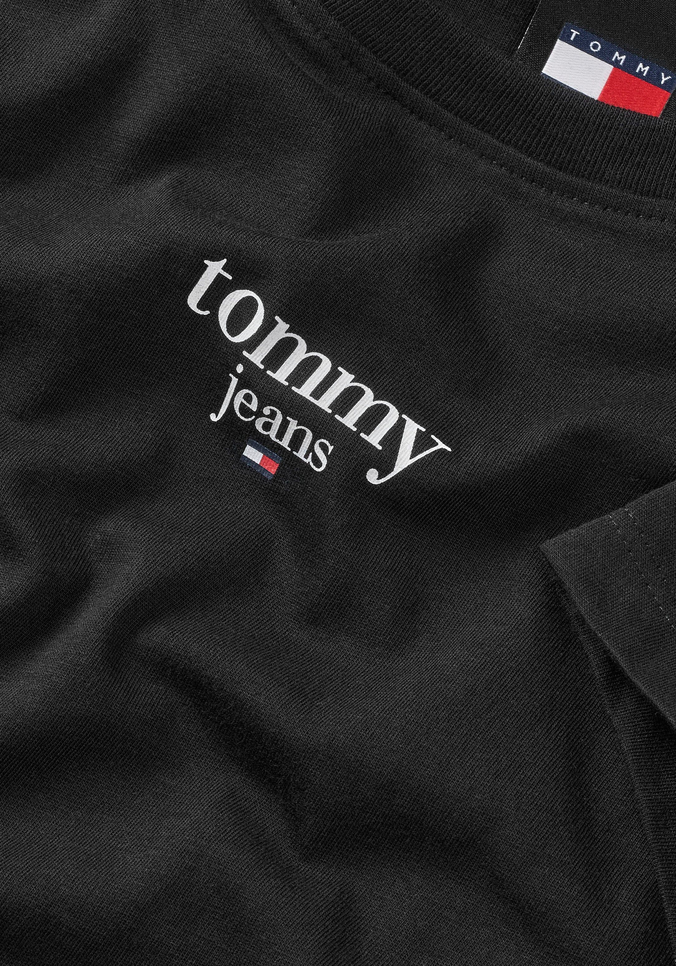 TOMMY JEANS Shirt met ronde hals TJW SLIM ESSENTIAL LOGO 1 SS EXT met logo-opdruk ronde hals