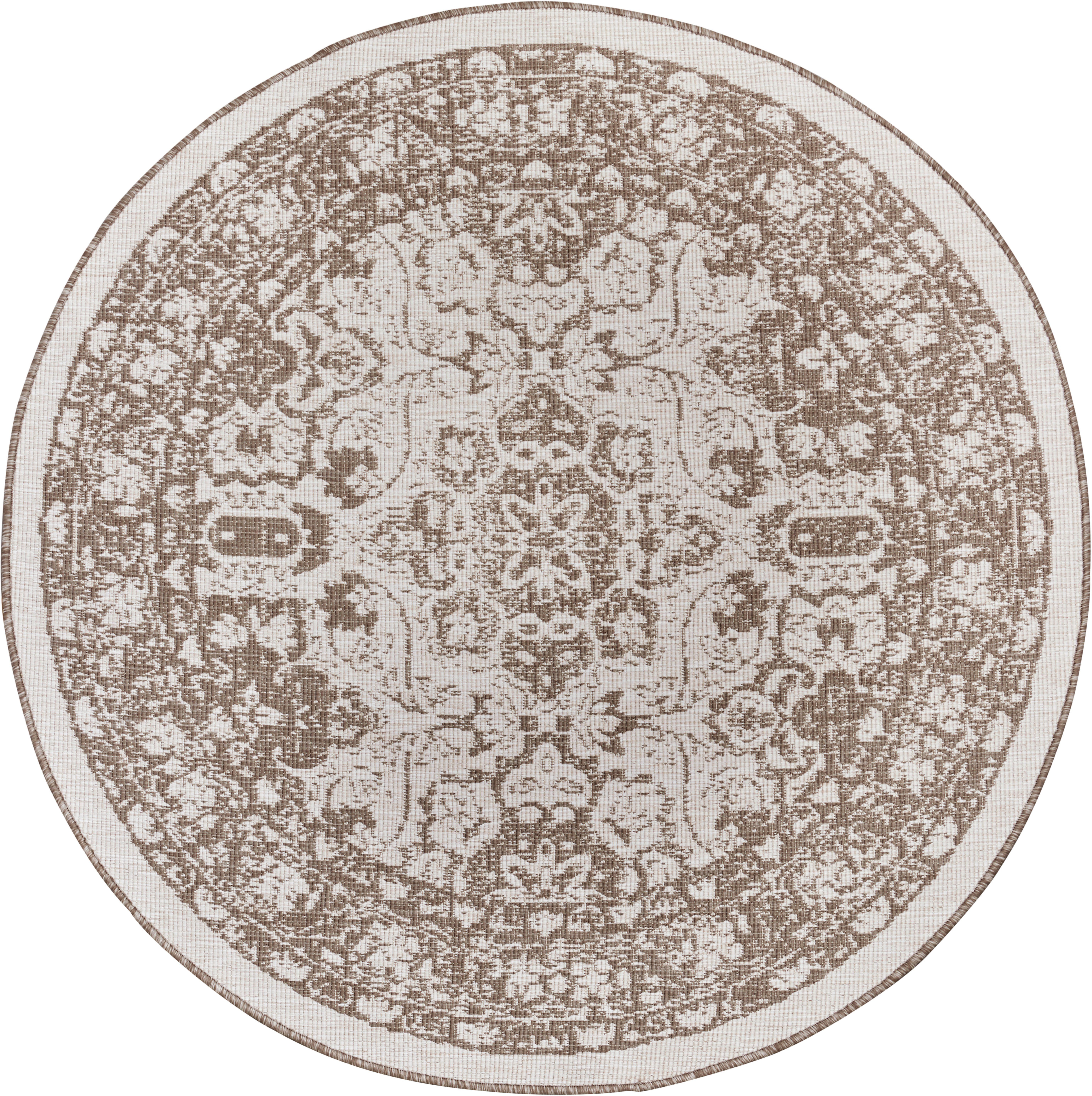 freundin Home Collection Vloerkleed Jole Geschikt voor binnen en buiten, mandala, gemakkelijk in onderhoud, platweefsel, keerbaar