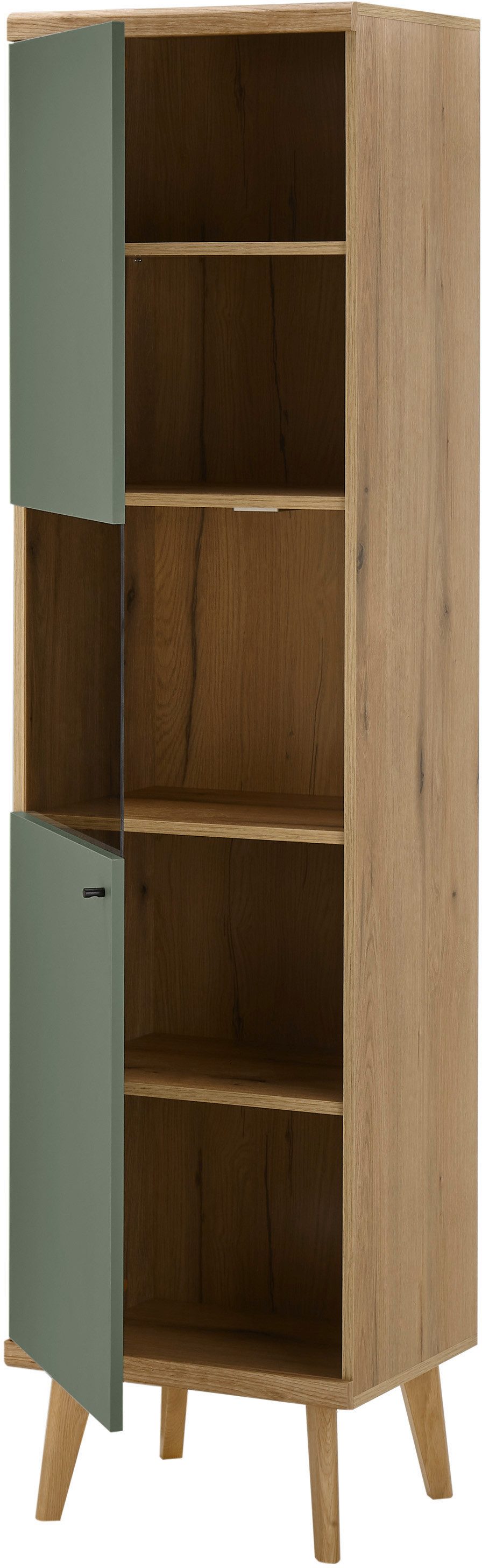 INOSIGN Wandmeubel MAVAS in moderne trendkleur, handgrepen van metaal (zwart), breedte 337 cm (set, 4-delig)