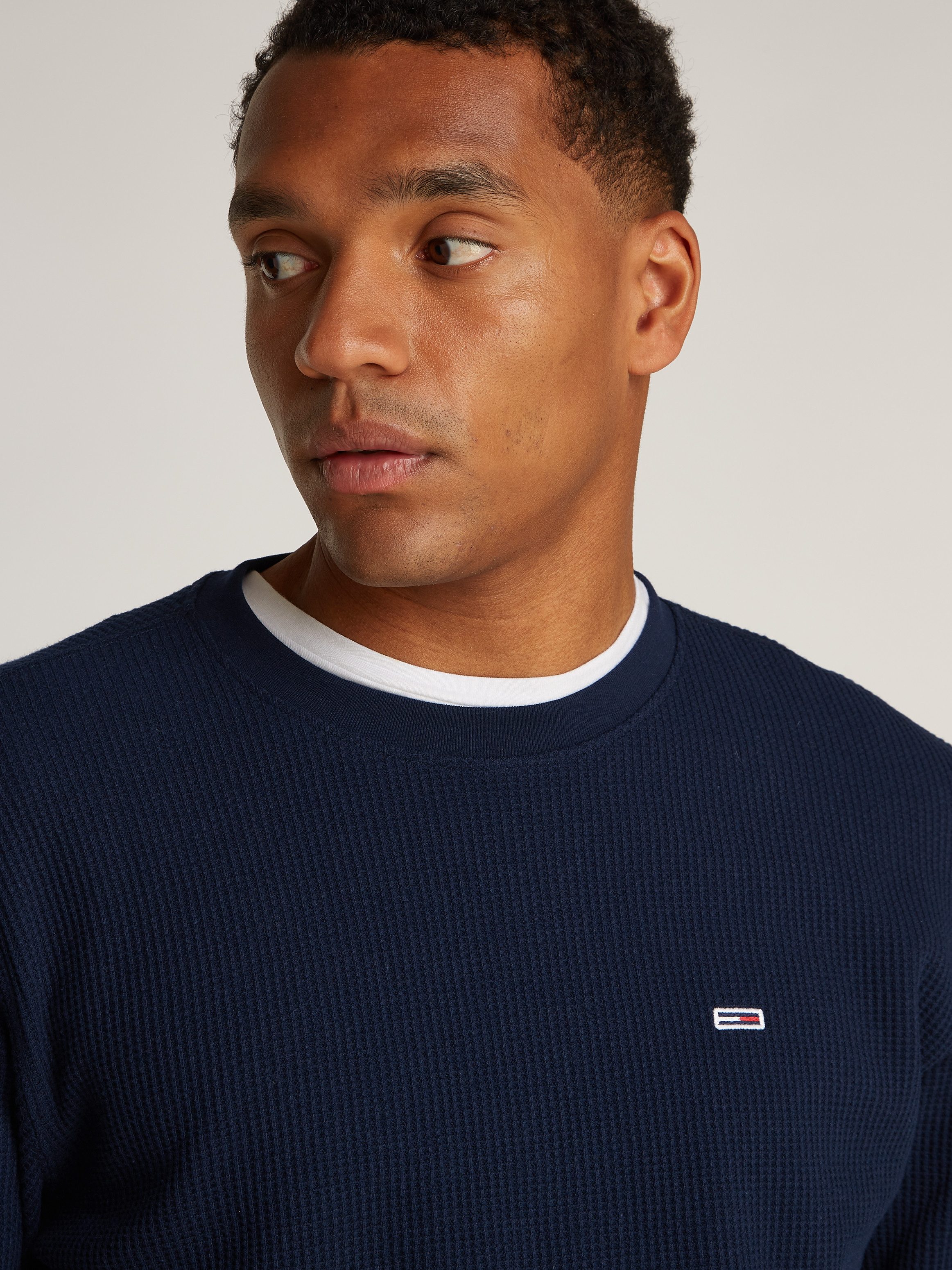 TOMMY JEANS Longsleeve TJM REG WAFFLE L/S TEE