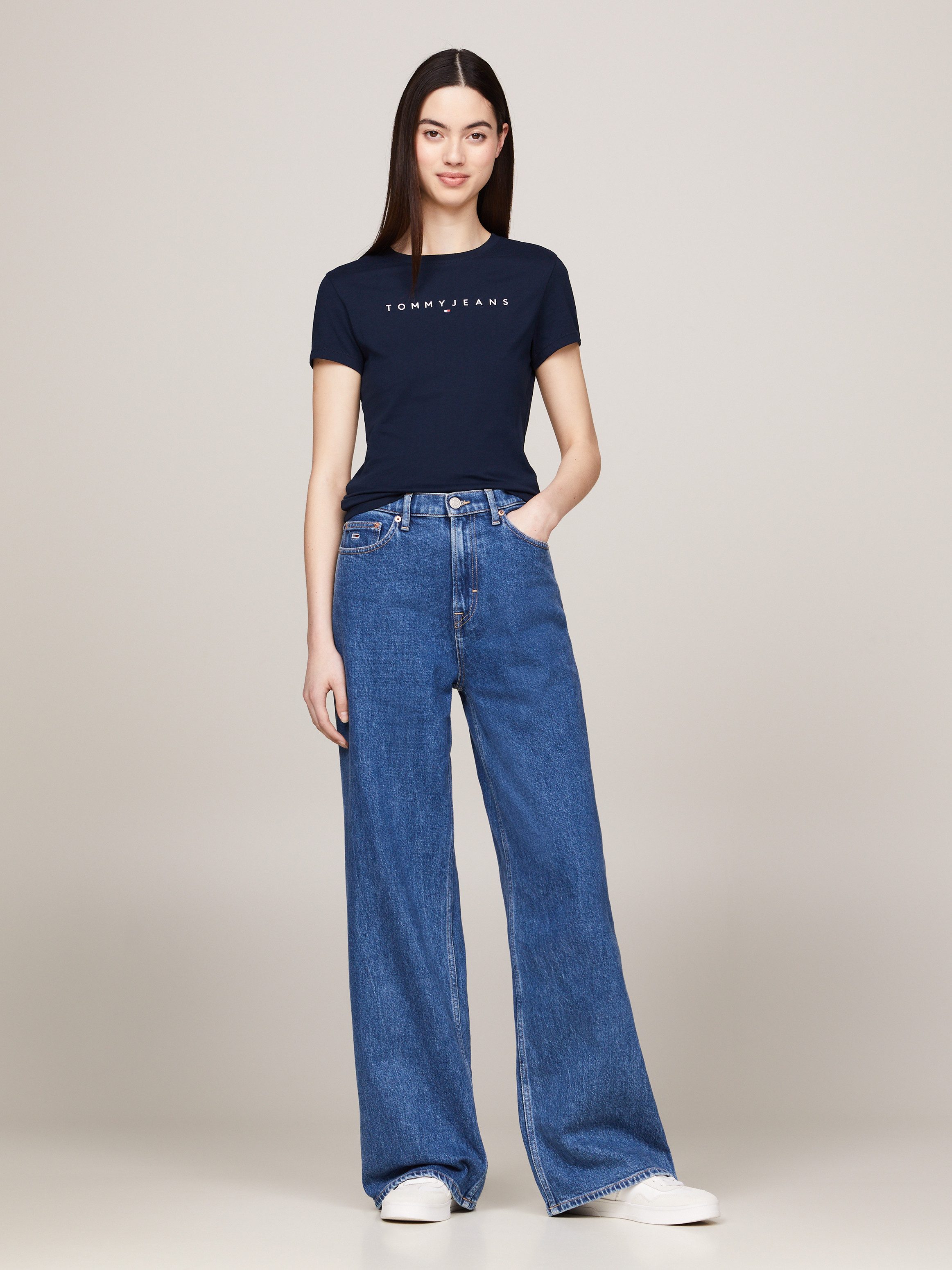 TOMMY JEANS T-shirt TJW SLIM LINEAR TEE EXT
