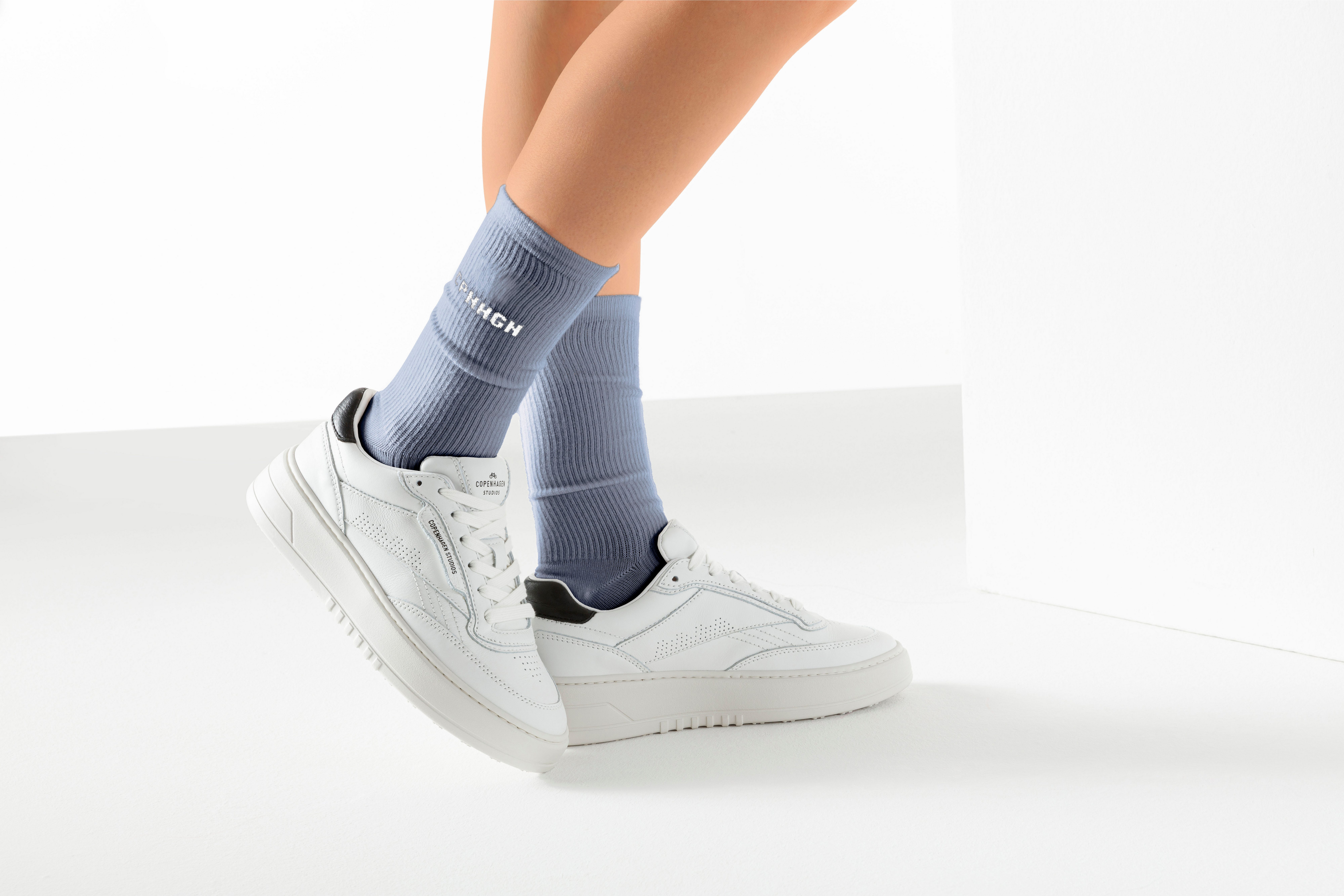 Copenhagen Studios Basic sokken met ribstructuur en borduursel (set, 3 paar)