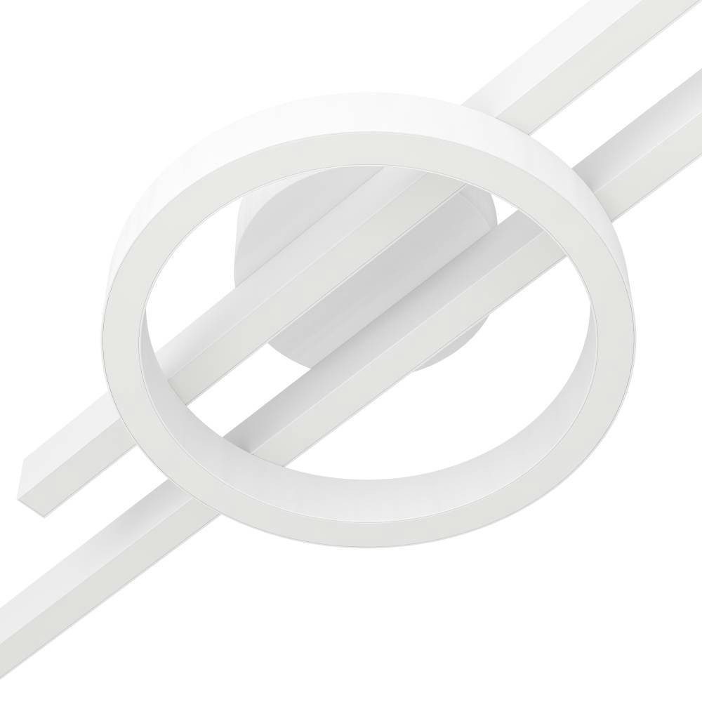 EGLO Plafondlamp AMANDOLO Deckenlampe, Alu, Stahl und Kunststoff, Flurlampe, Lampe dimmbare plafondlamp, afstandsbediening, metaal in wit, rgb backlight (1 stuk)
