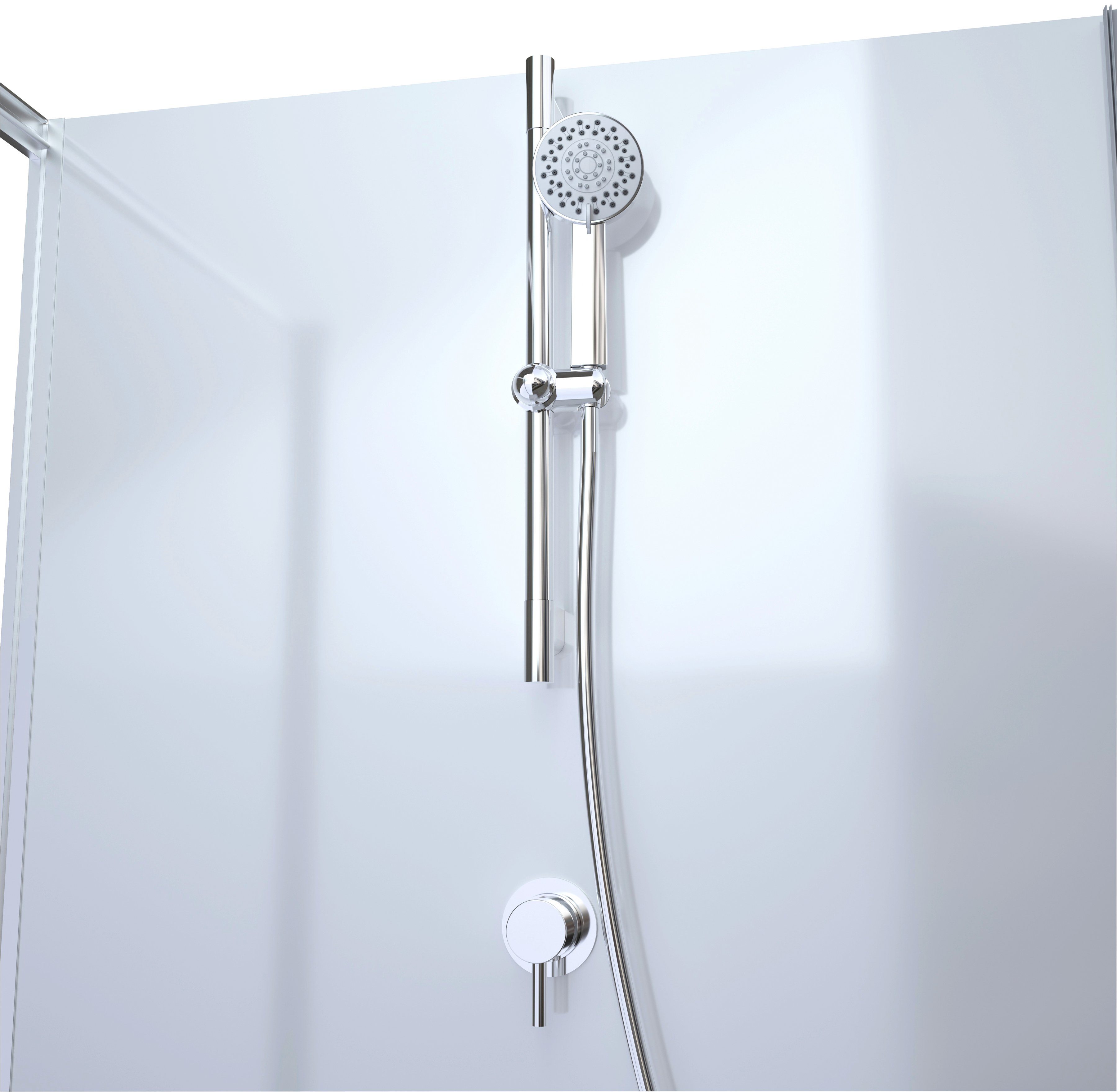 Marwell Complete douche White Dream inclusief kranen, 90 cm x 90 cm