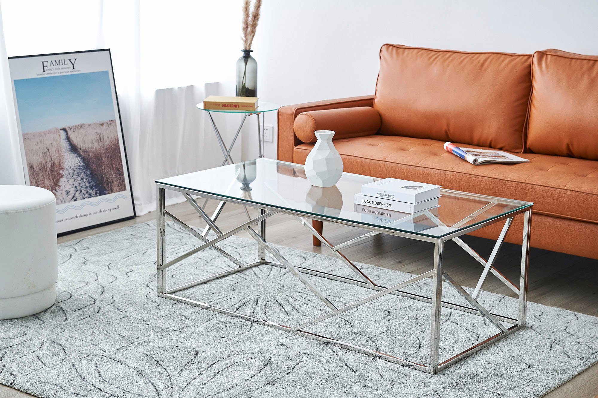 SalesFever Salontafel Frame gemaakt van roestvrij edelstaal