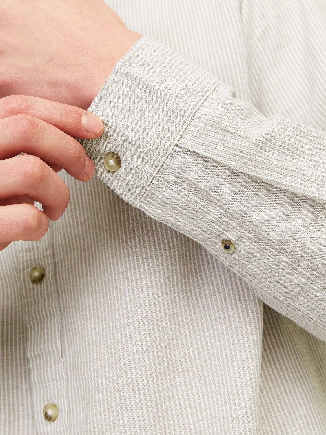 Jack & Jones Overhemd met lange mouwen JJESUMMER LINEN BLEND SHIRT LS SN