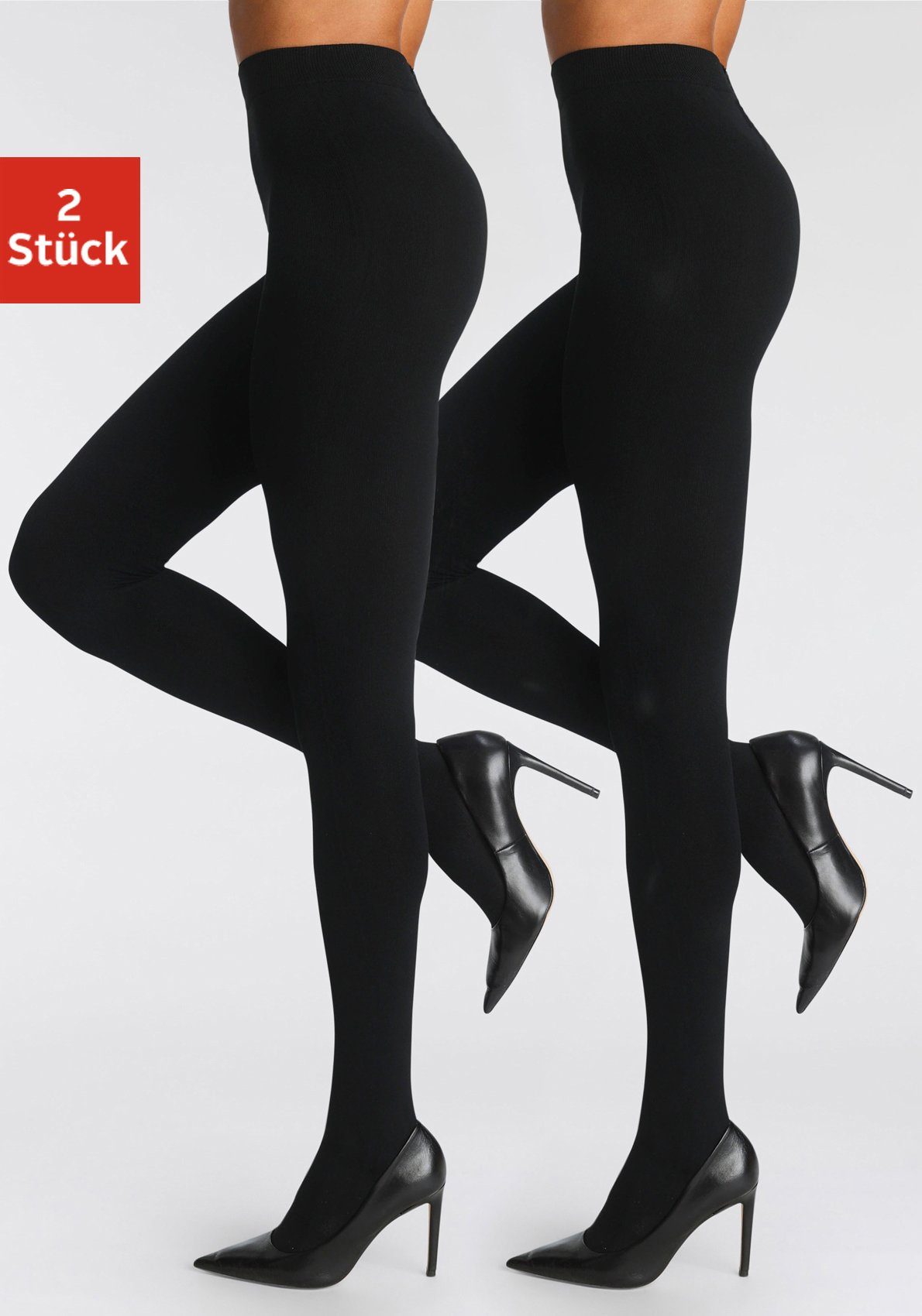 Lavana Thermopanty met warme uitstraling (set, 2 stuks) dames maillots maat 2 (40/42) zwart