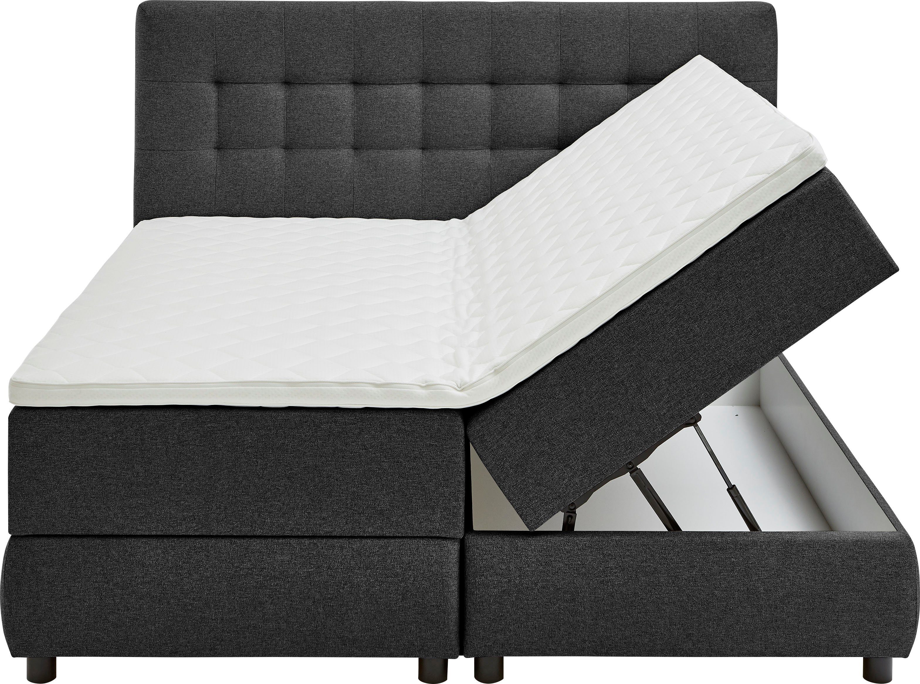 ATLANTIC home collection Boxspring Lilo inclusief bedkist en topper
