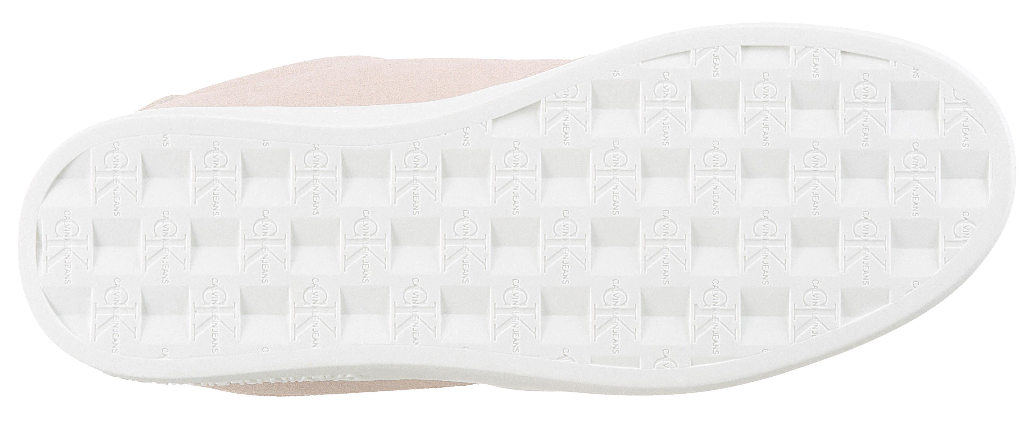 Calvin Klein Plateausneakers CLASSIC CUPSOLE LACEUP WT WM , veterschoen, vrijetijdsschoen, basket-sneaker, lage schoen met logo