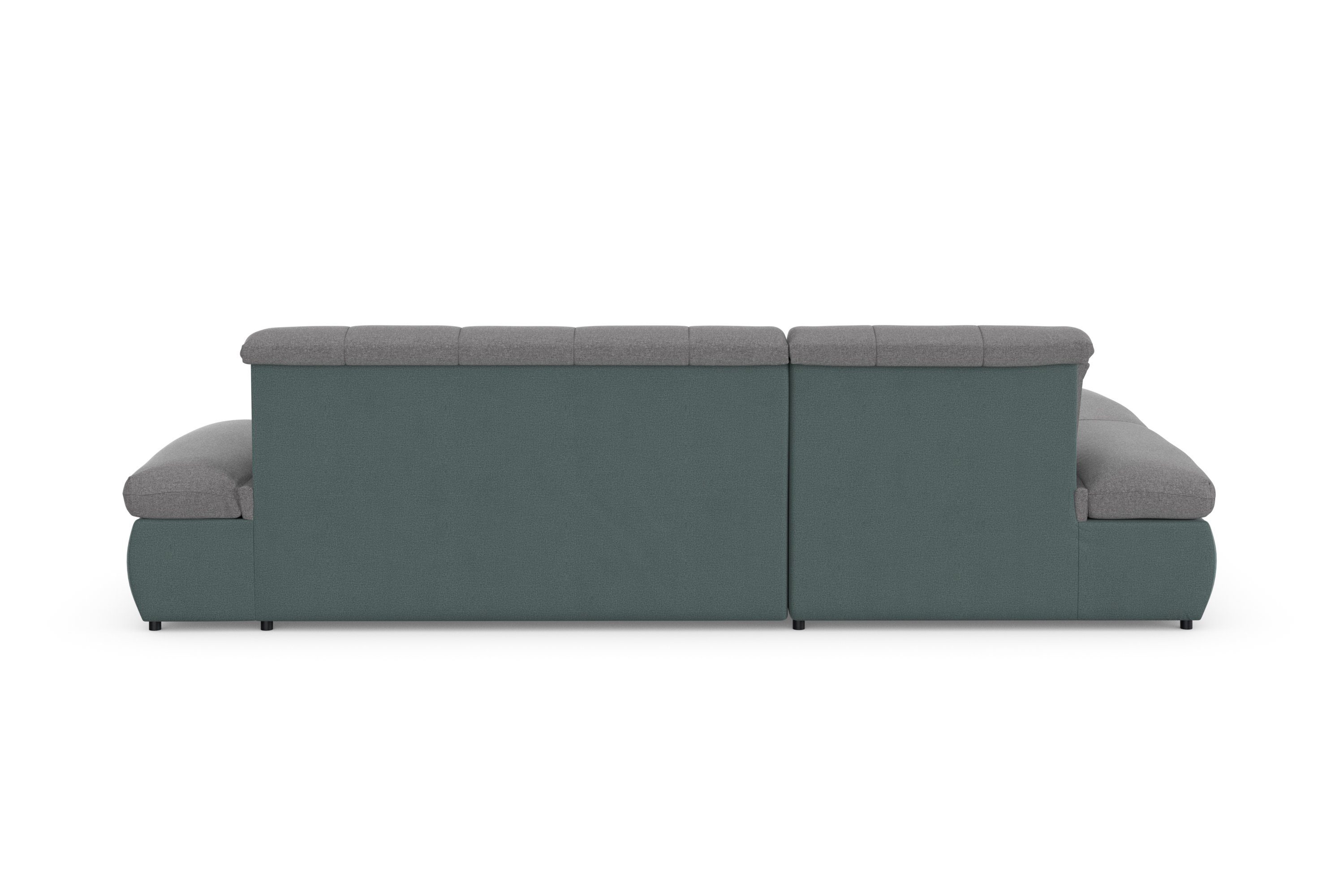 DOMO collection Hoekbank Moric, L-vorm, XXL-bank - Breedte 300cm XXL-formaat, optioneel ook met slaapbank functie en verstelling armleuning,