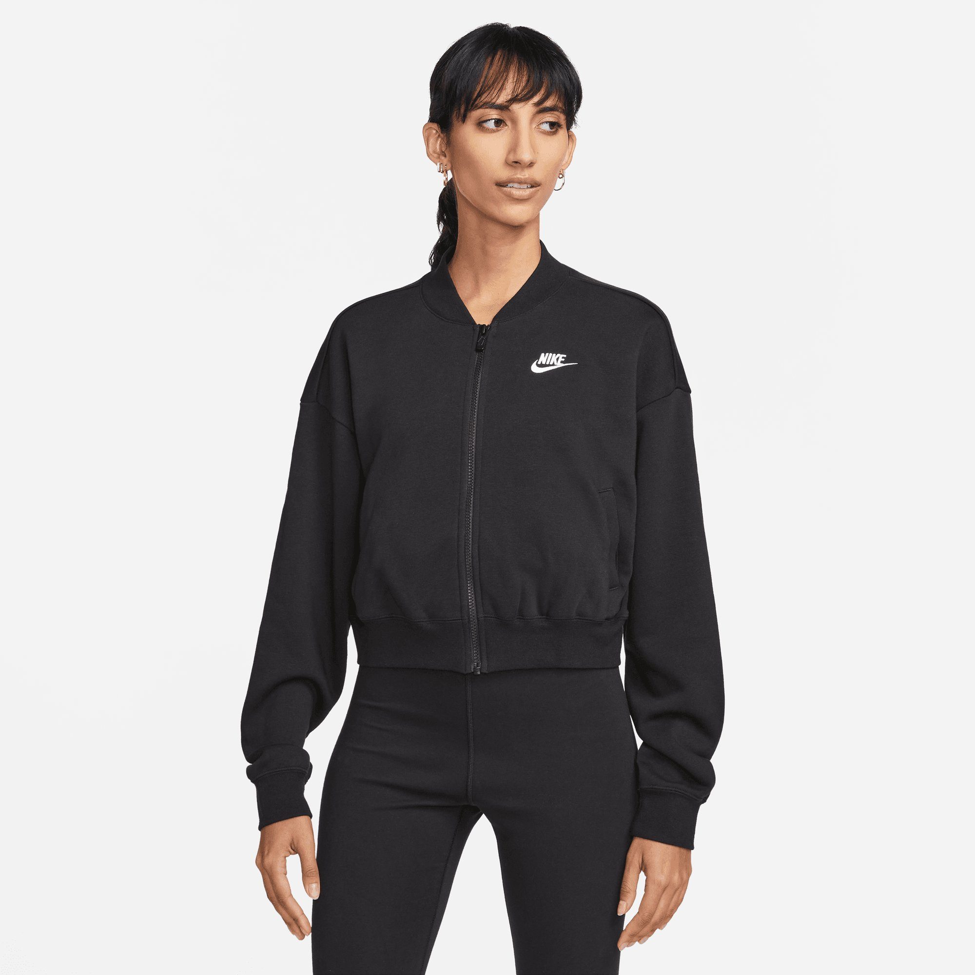 Nike Sportswear Sweatvest CLUB FLEECE WOMEN'S OVERSIZED CROPPED FULL-ZIP JACKET