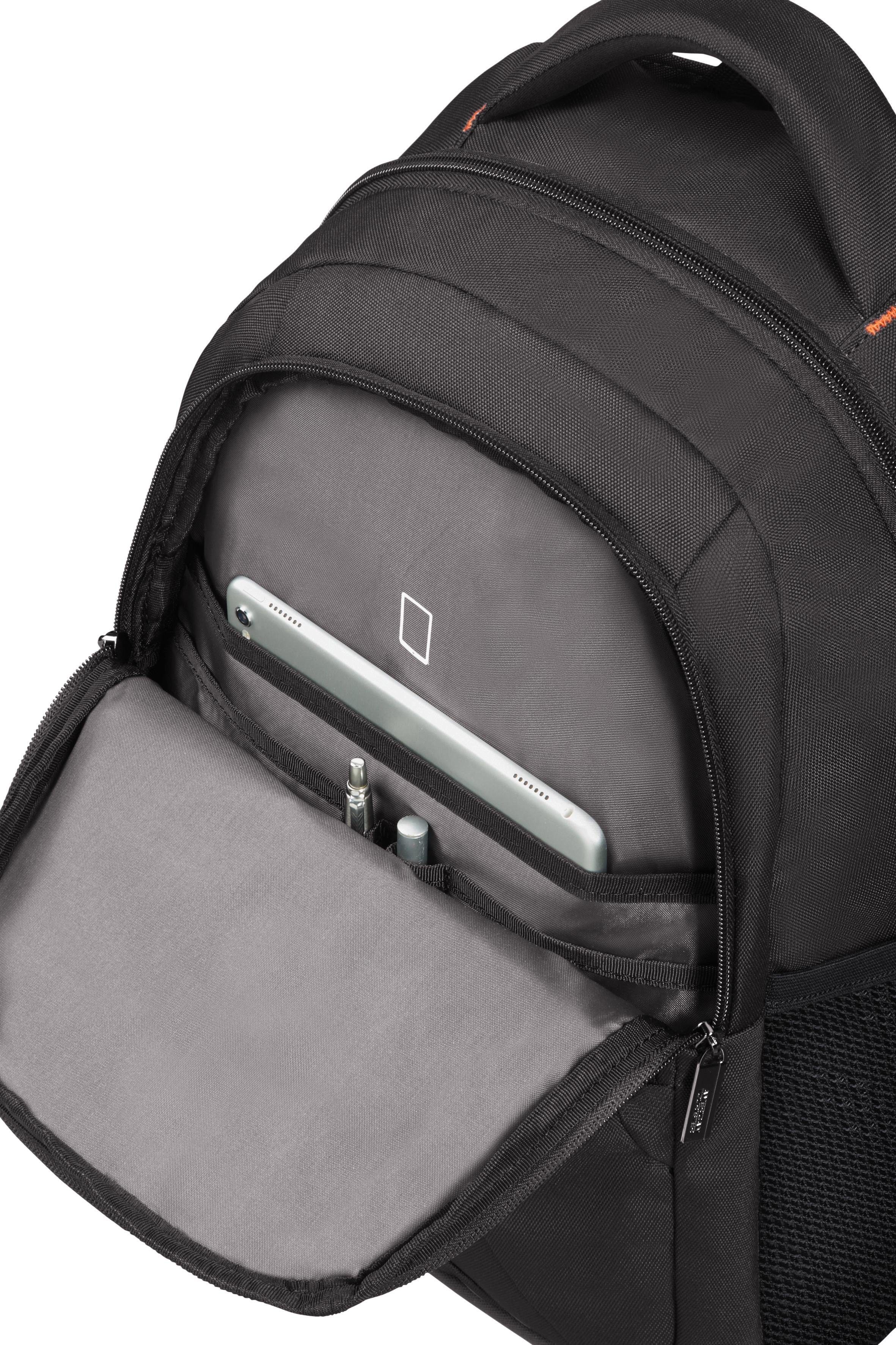 American Tourister Laptoprugzak AT WORK black orange Vrijetijds rugzak werk rugzak laptop rugzak