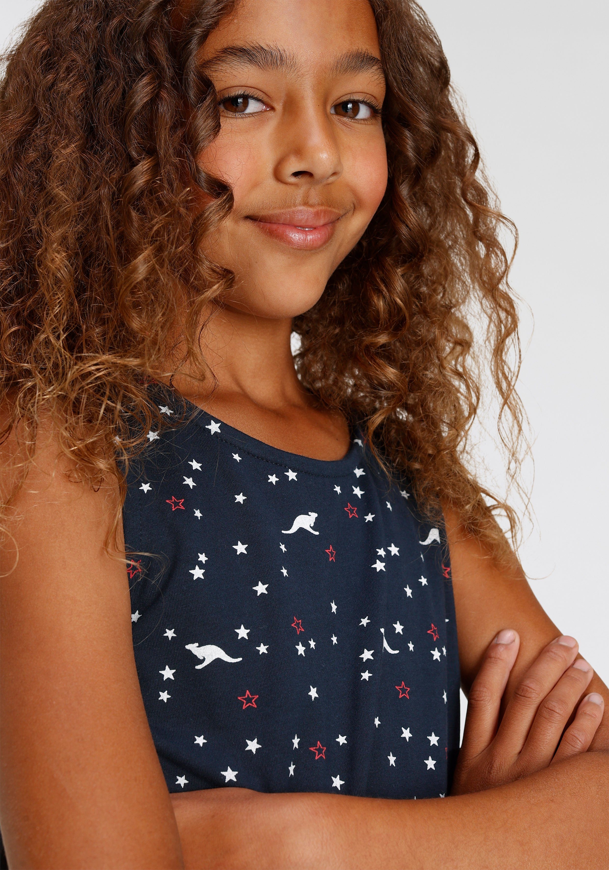 KangaROOS Jerseyjurk , Skaterjurk in mooie allover-print voor feesten en bijeenkomsten met vrienden, knievrij, modieus