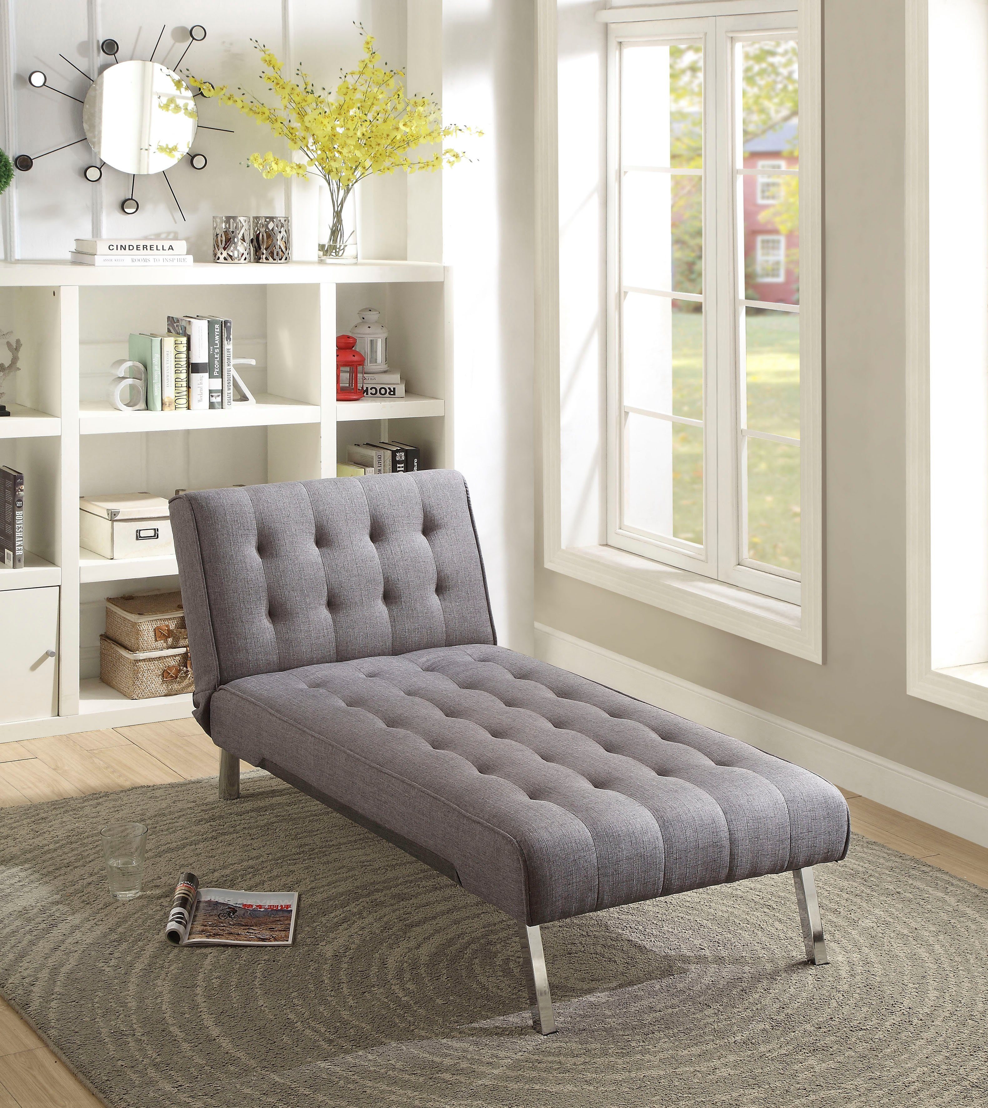 ATLANTIC home collection Relaxstoel Pierre met relax- en slaapfunctie, met golfvering