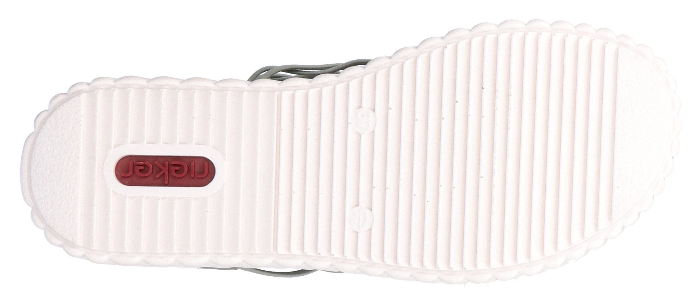 Rieker Plateausandalen , wedge sandaal, zomerschoen met jute rand aan de loopzool