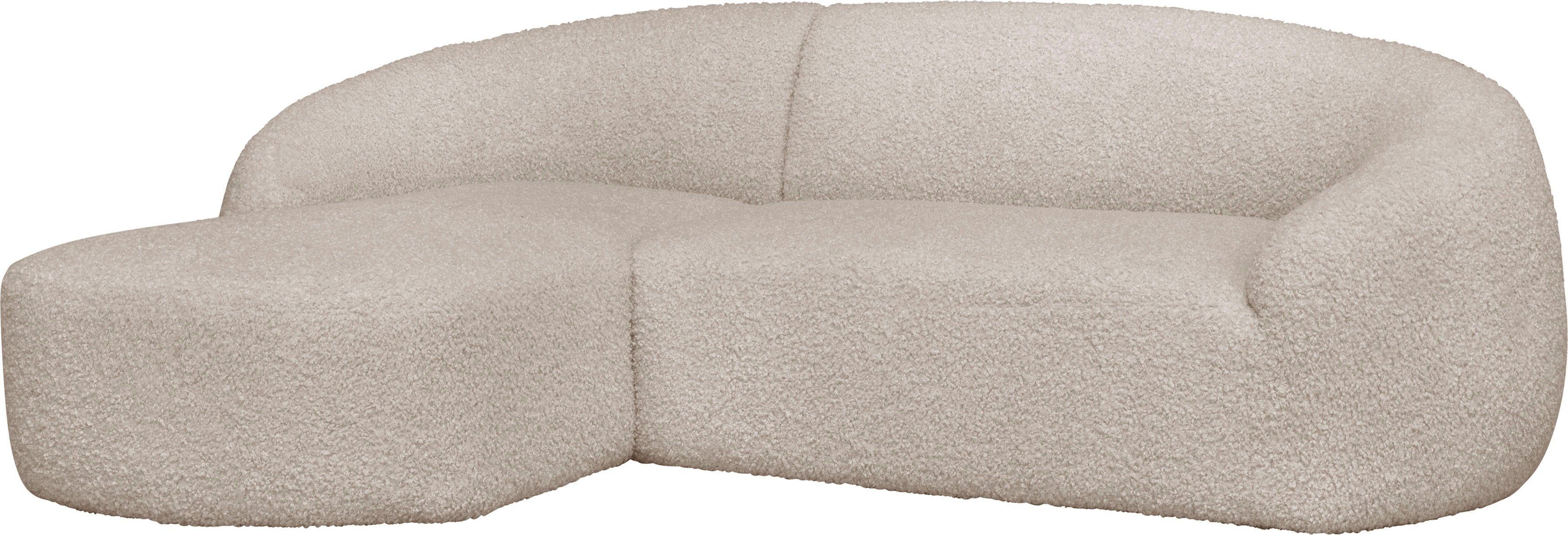 LeGer Home by Lena Gercke Hoekbank YANI, L-vorm, designbank, organische vorm, afmetingen B/D/H: 255/170/81 cm