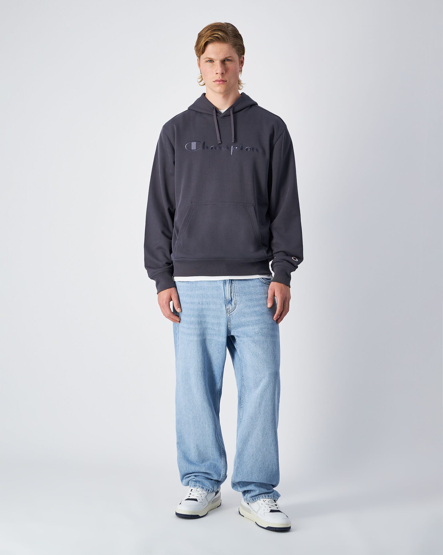 Champion Hoodie ICONS TONAL Terry Hoodie with Big Logo (1-delig)