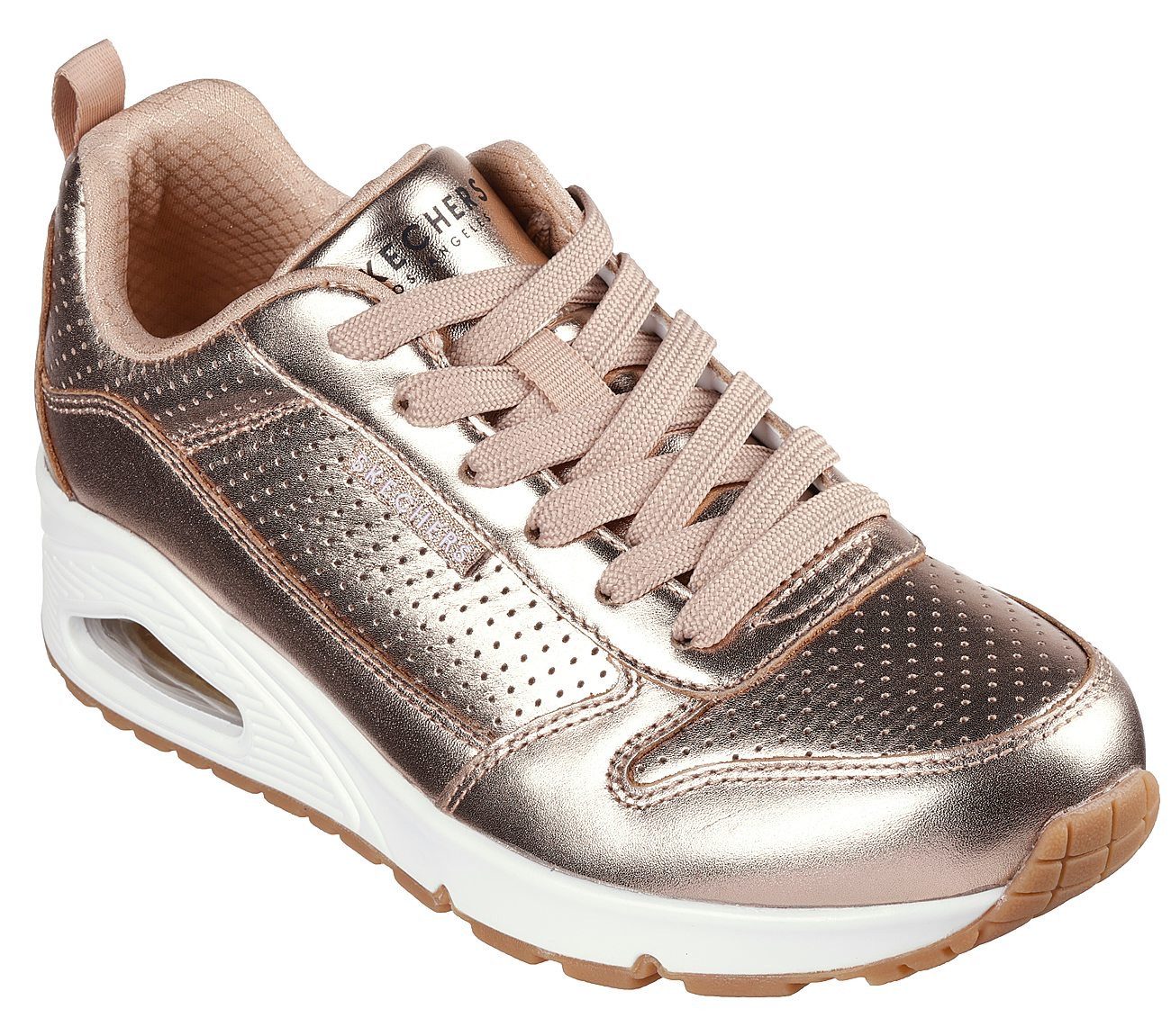 Skechers Sneakers Uno - Metallixs Wedge sneakers, plateausneakers, veterschoenen met Skech-Air