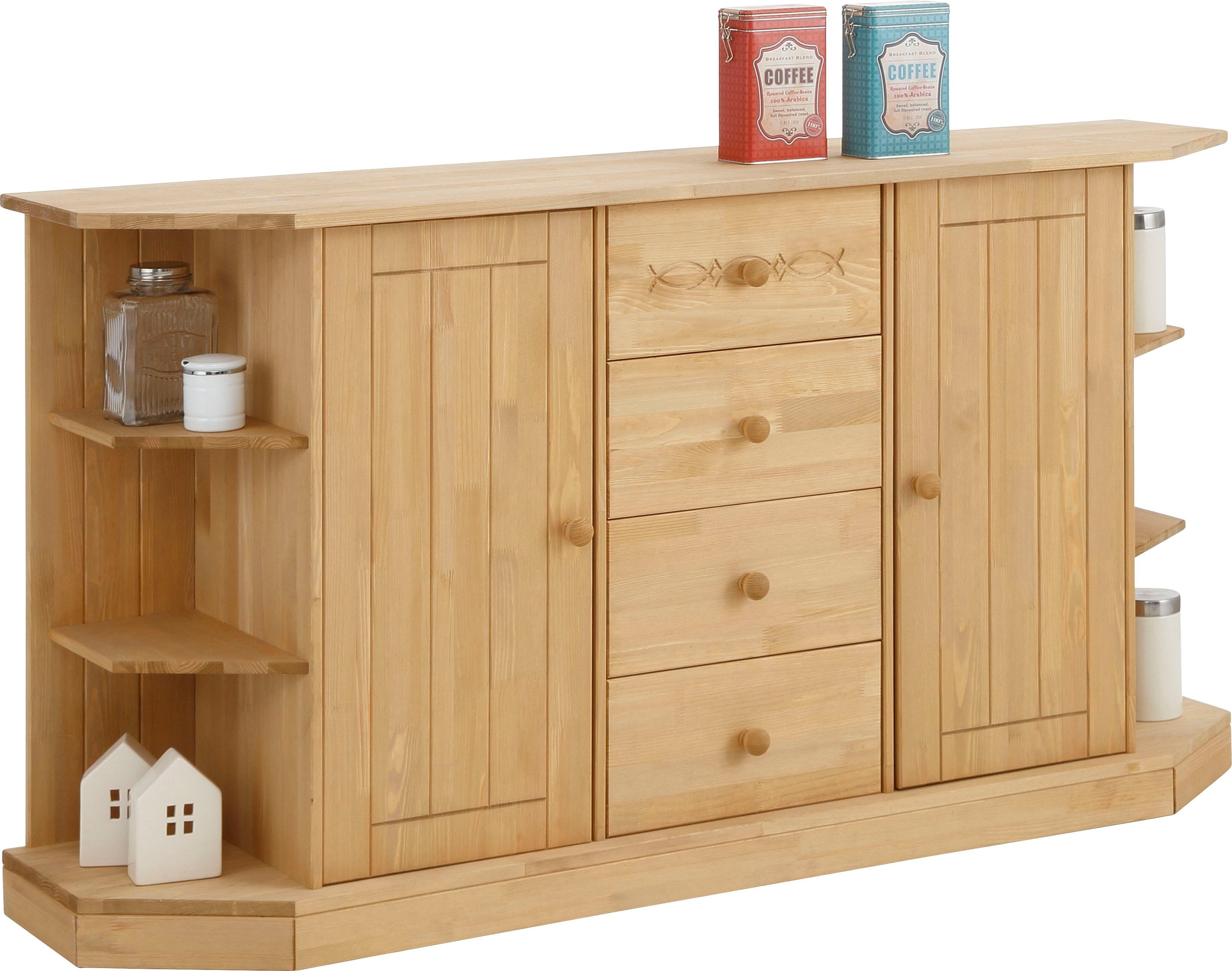 Home affaire Kast Indra sideboard met plankelementen